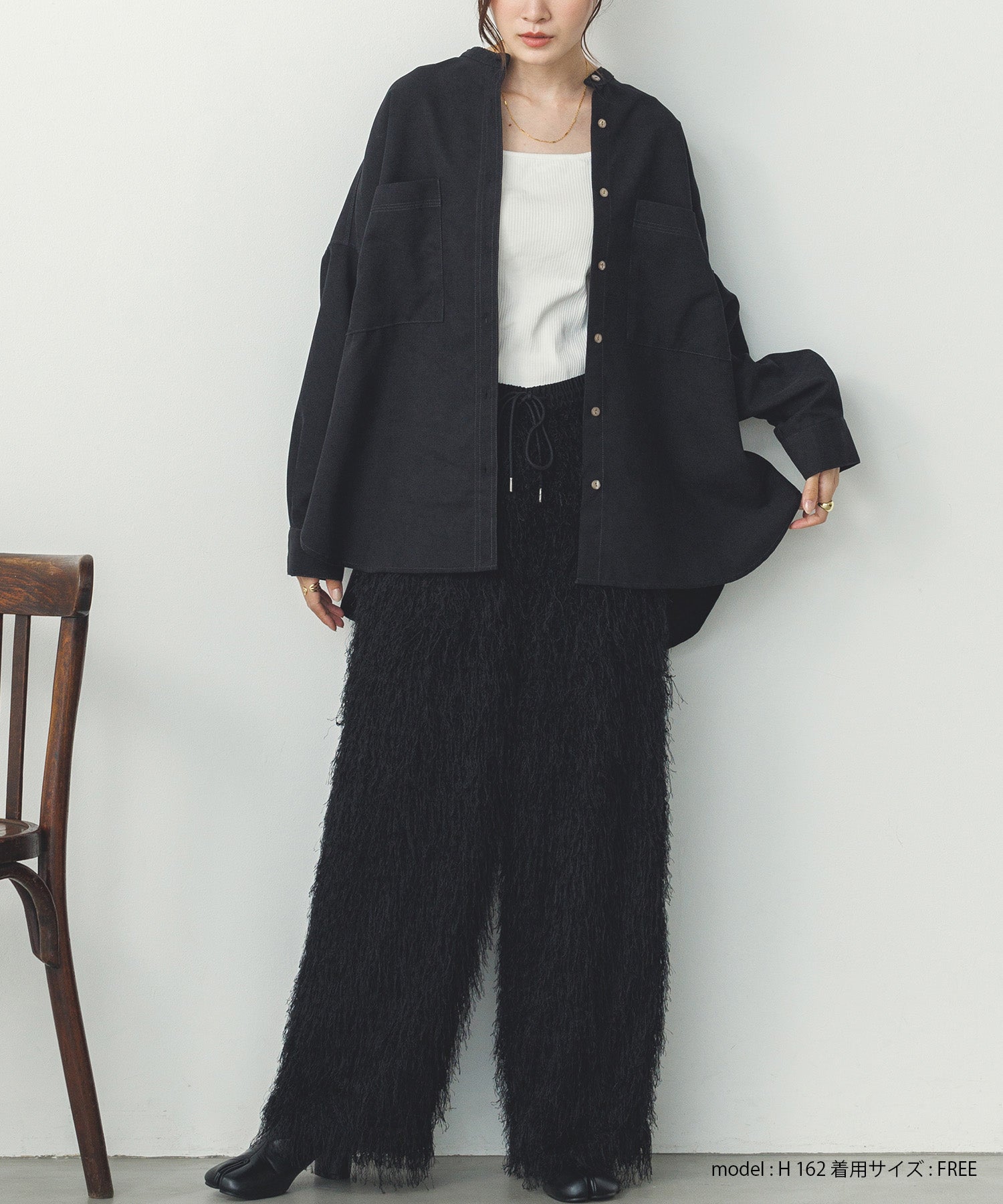 カットジャガード イージーパンツ