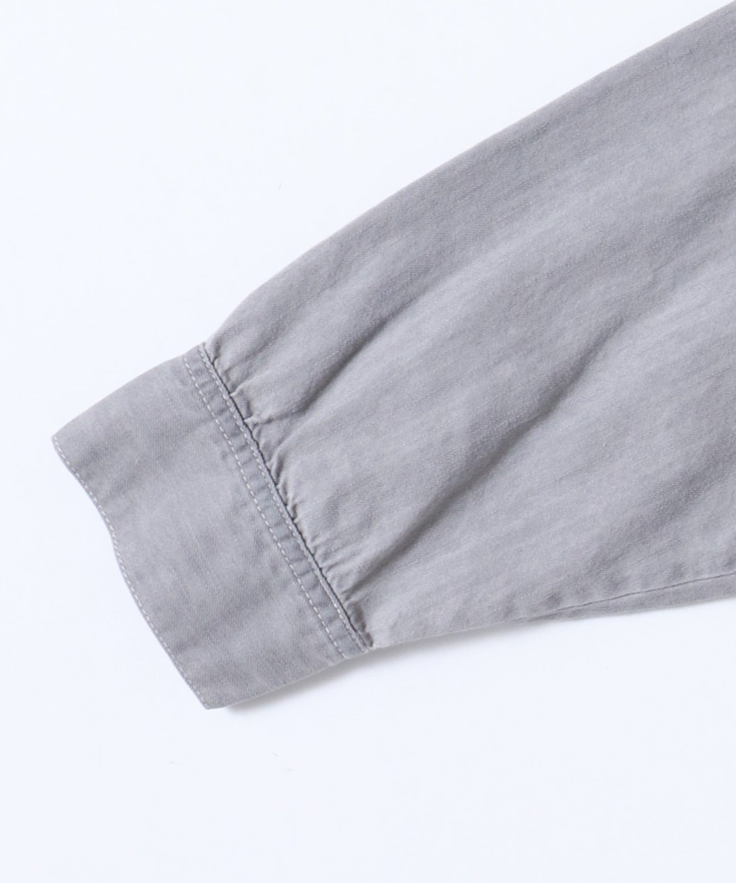 【WEB限定/別注】 バンドカラー オーバーサイズ デニムシャツ