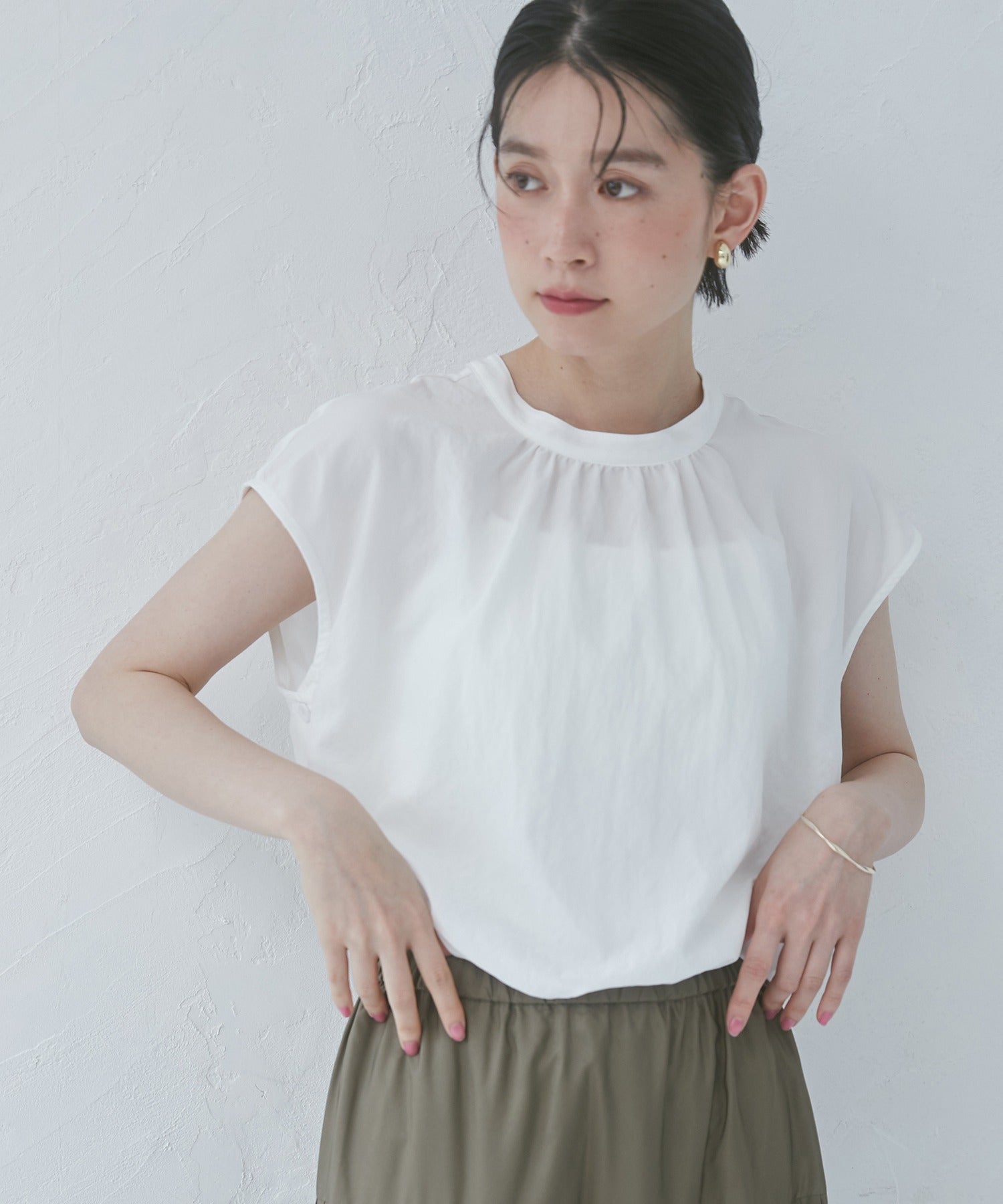 フレンチスリーブシャツ