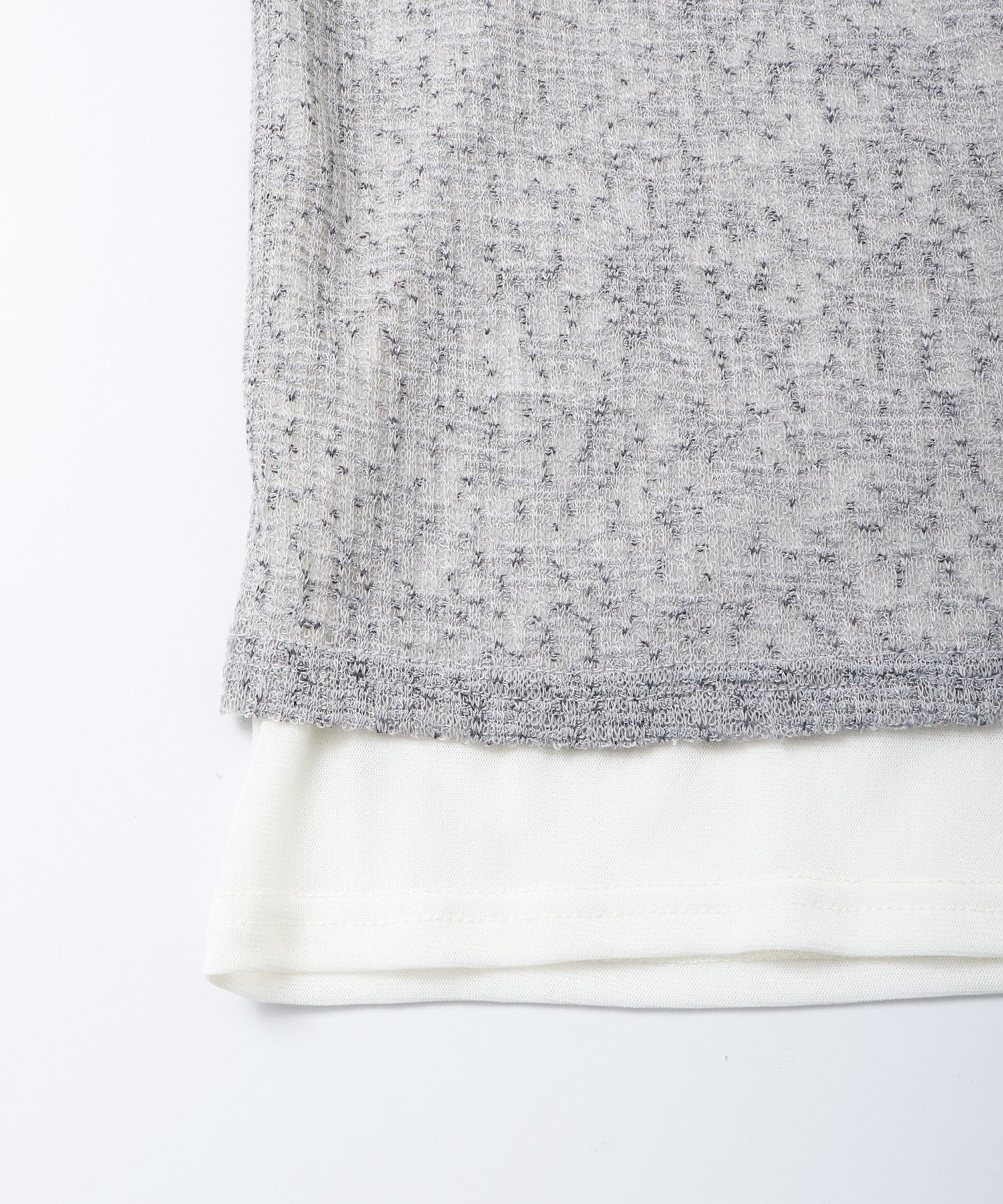 HENRY NECK LAYERED SHEER TOPS