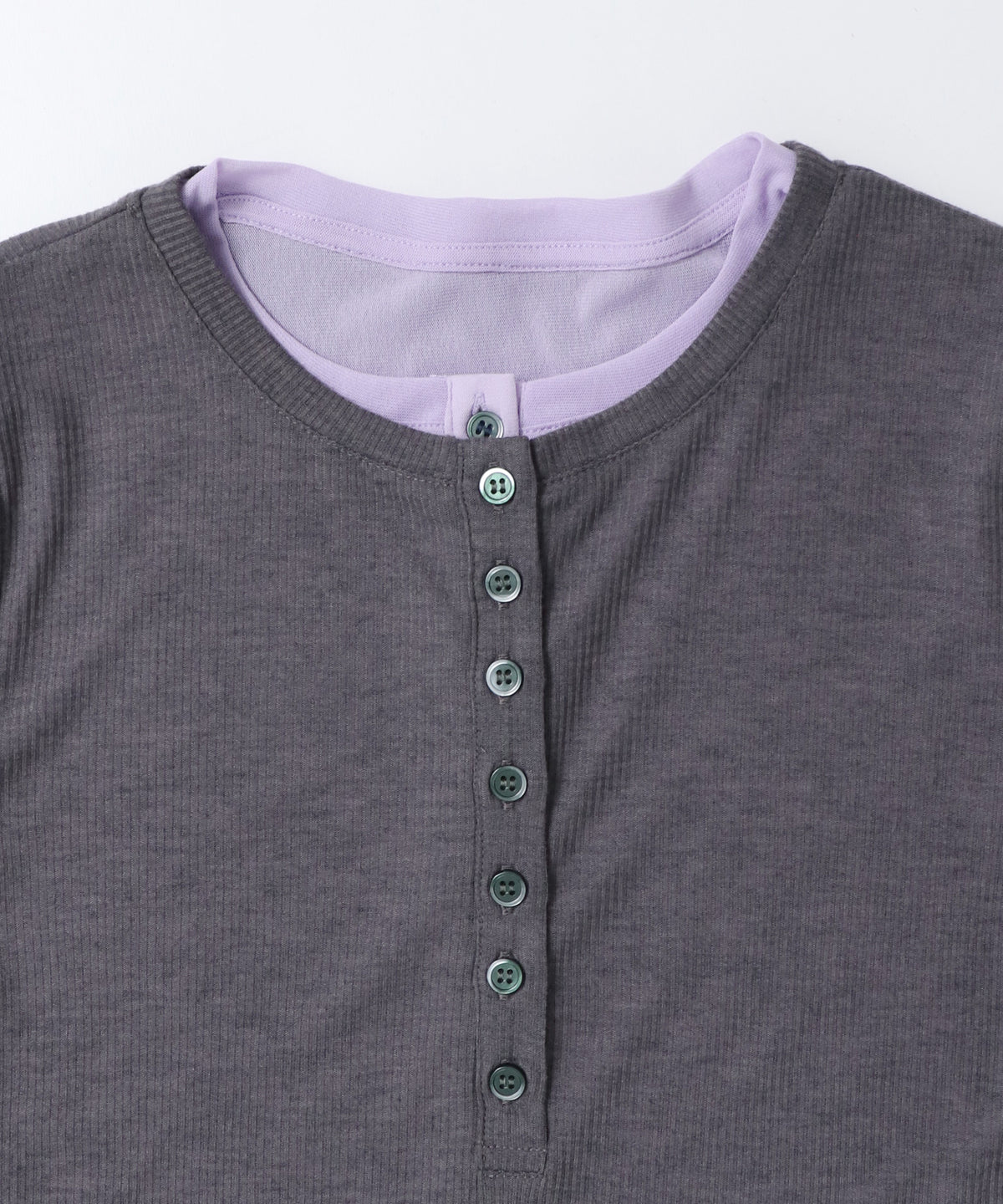 HENRY-NECK LAYERED TOPS