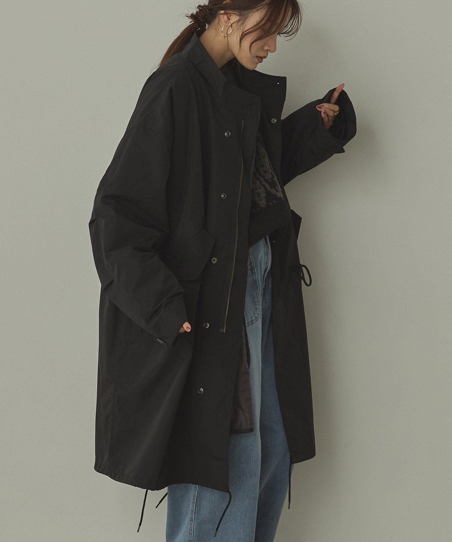 TCブロード ロングモッズコート