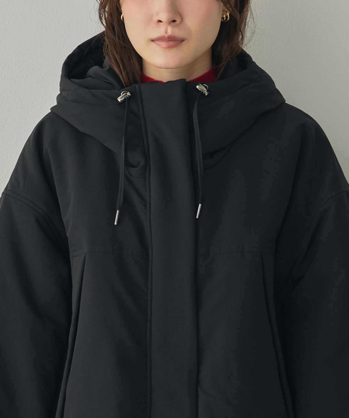 COTTON-LIKE HOODIE COAT