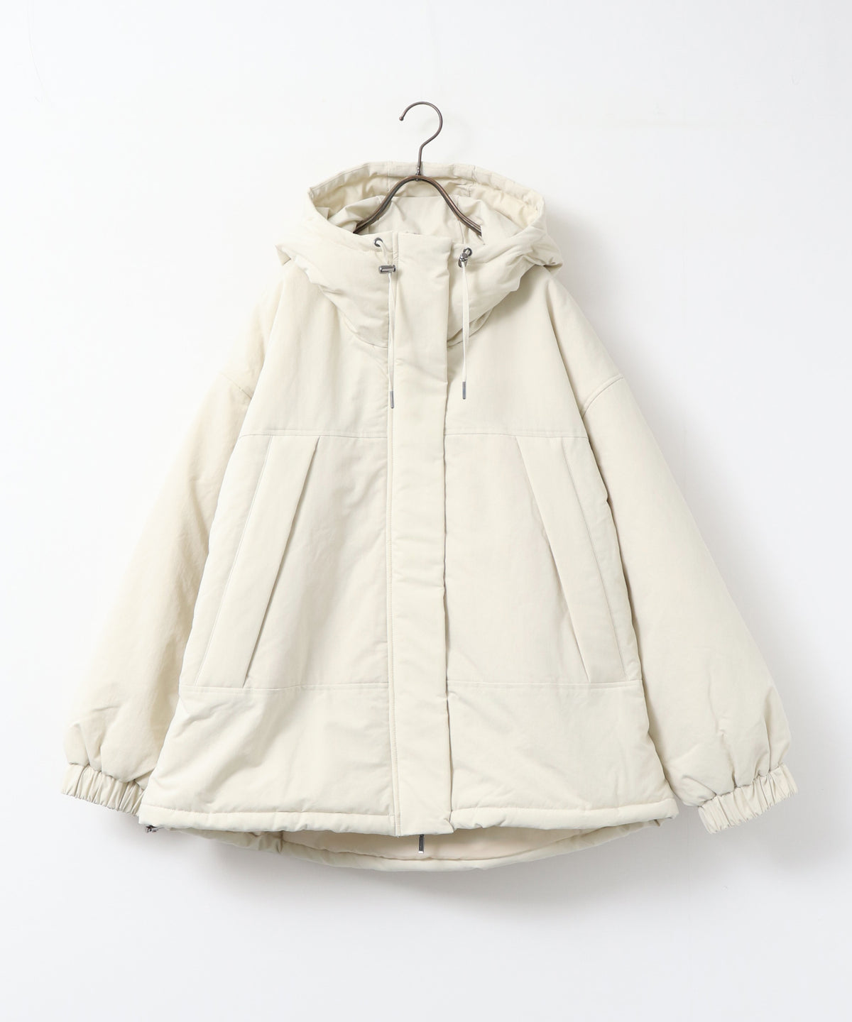 COTTON-LIKE HOODIE COAT