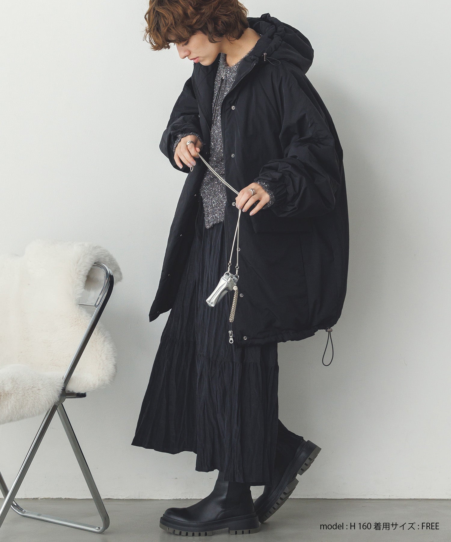 中綿ミディアム フードコート