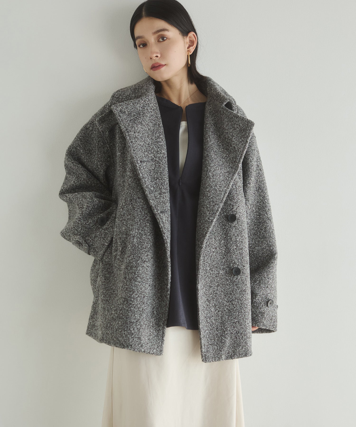 BOUCLE MEDIUM COAT