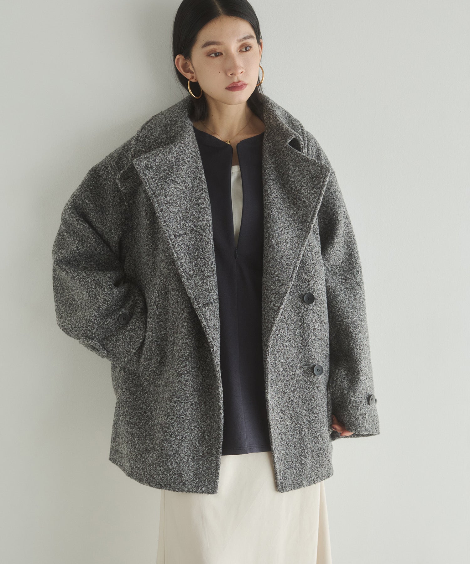 BOUCLE MEDIUM COAT