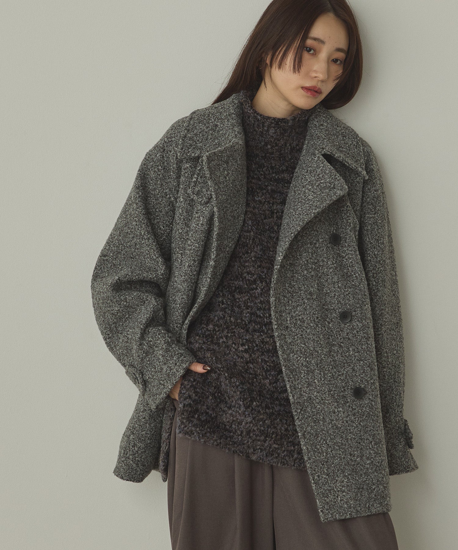 BOUCLE MEDIUM COAT
