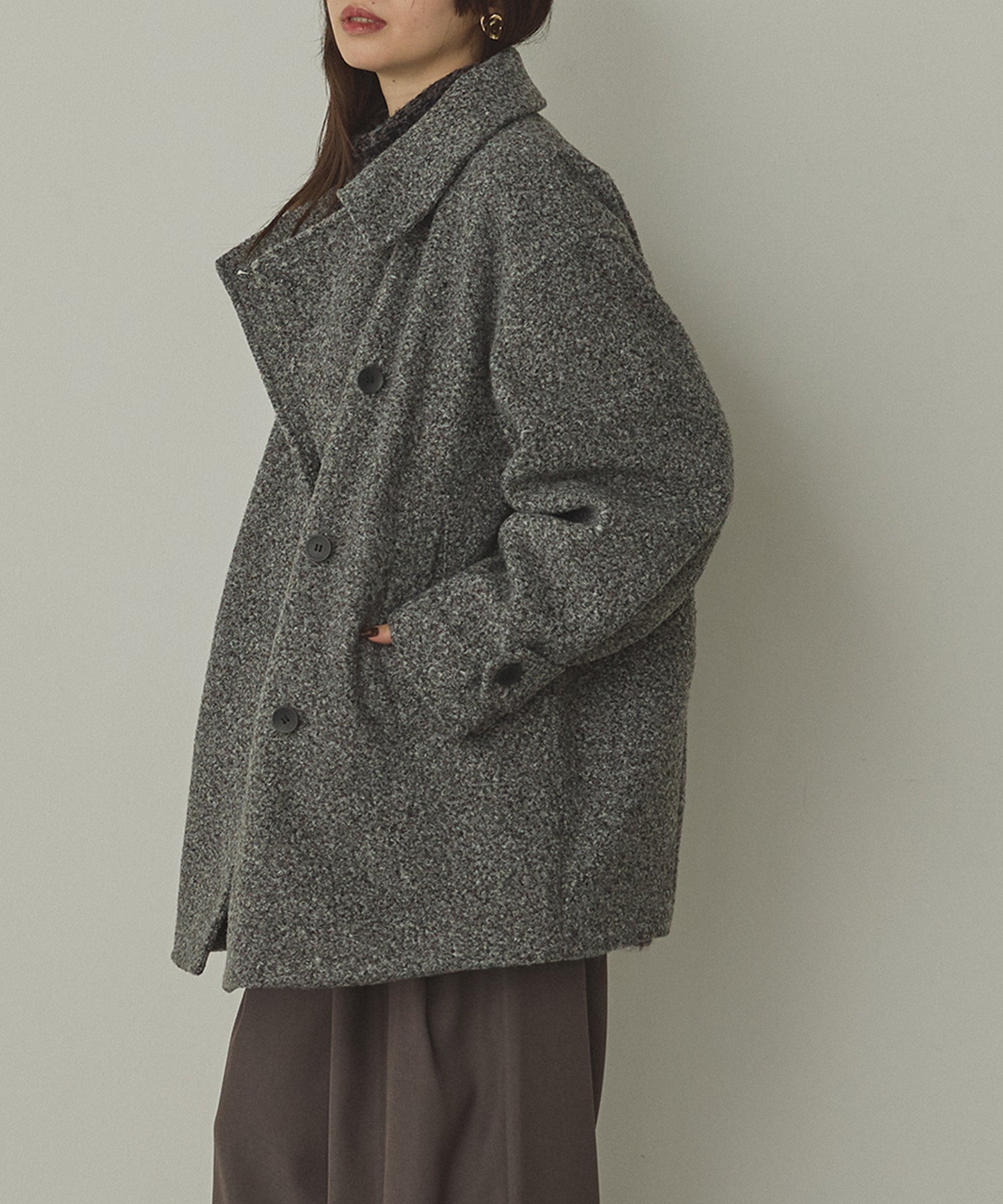 BOUCLE MEDIUM COAT