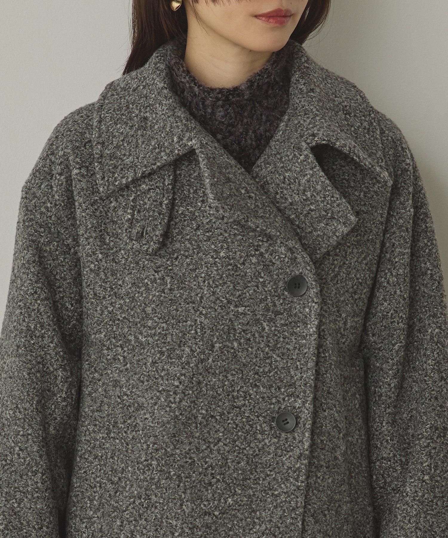 BOUCLE MEDIUM COAT