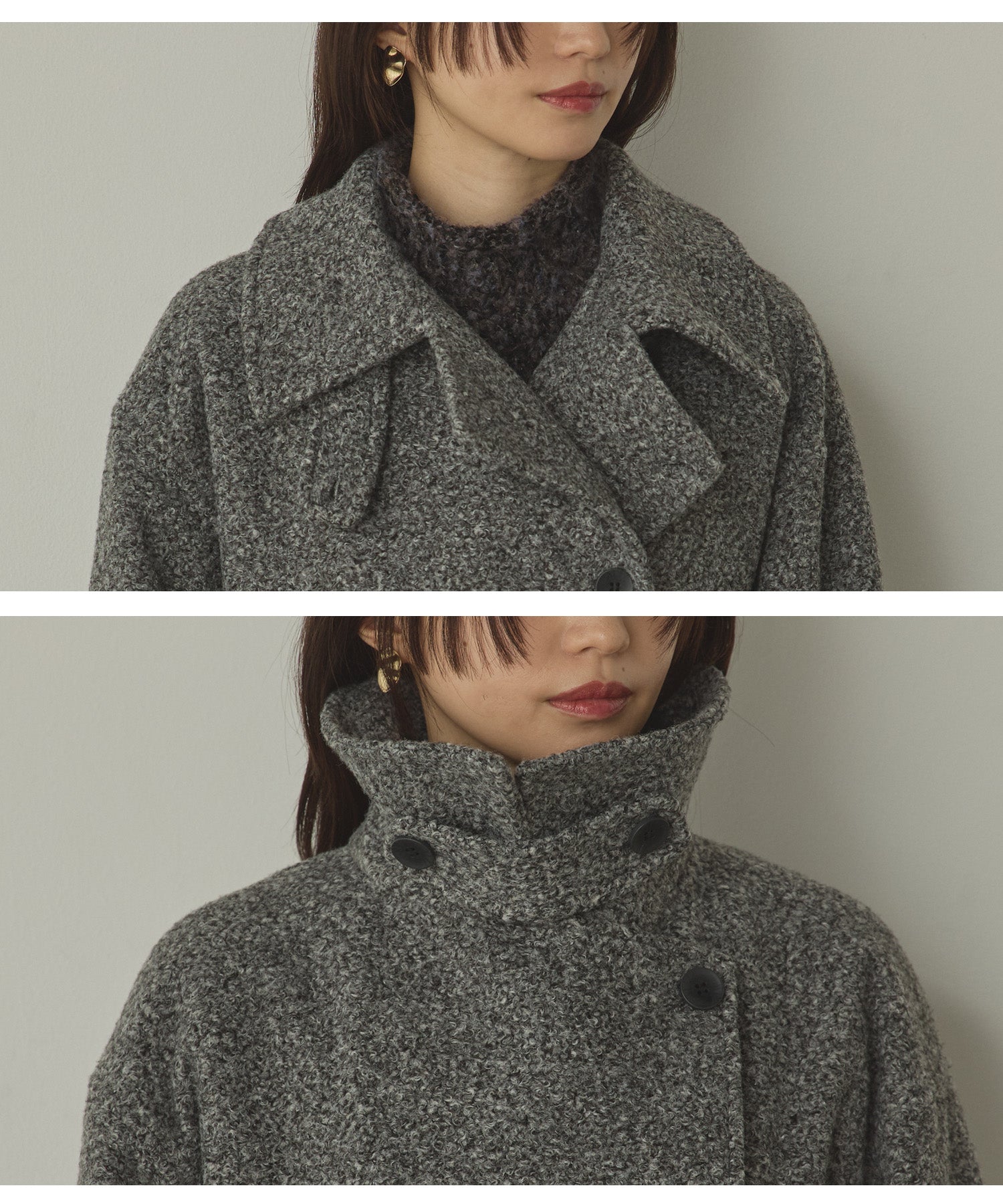 BOUCLE MEDIUM COAT