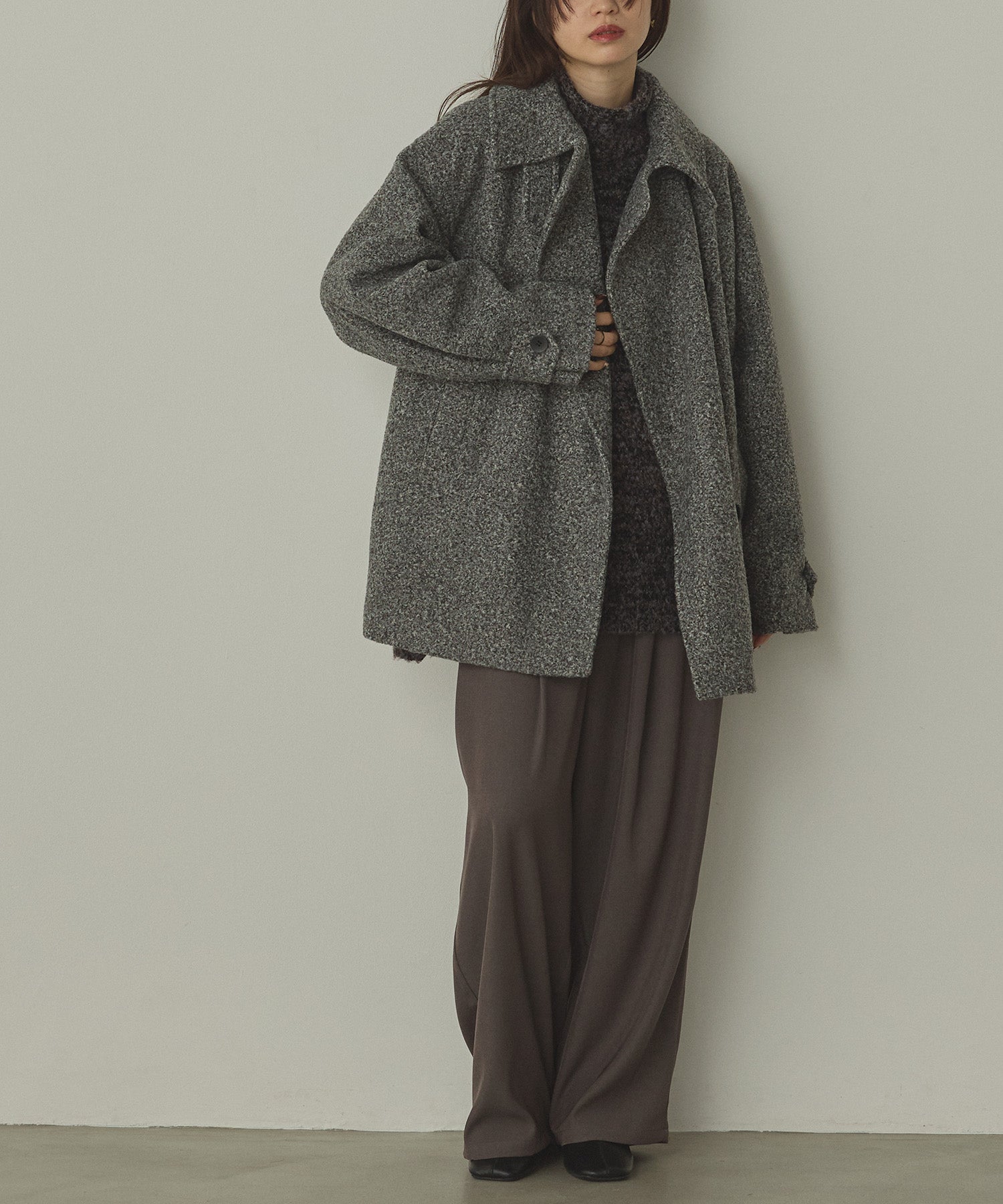 BOUCLE MEDIUM COAT