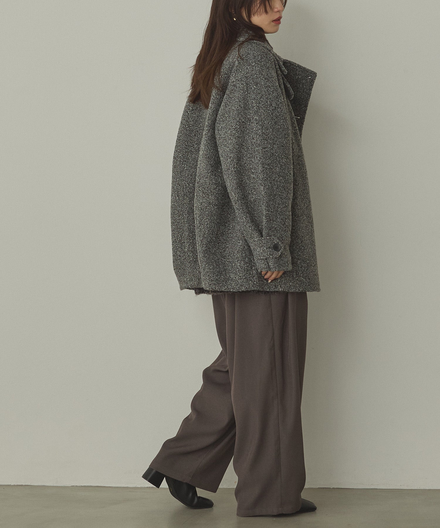 BOUCLE MEDIUM COAT