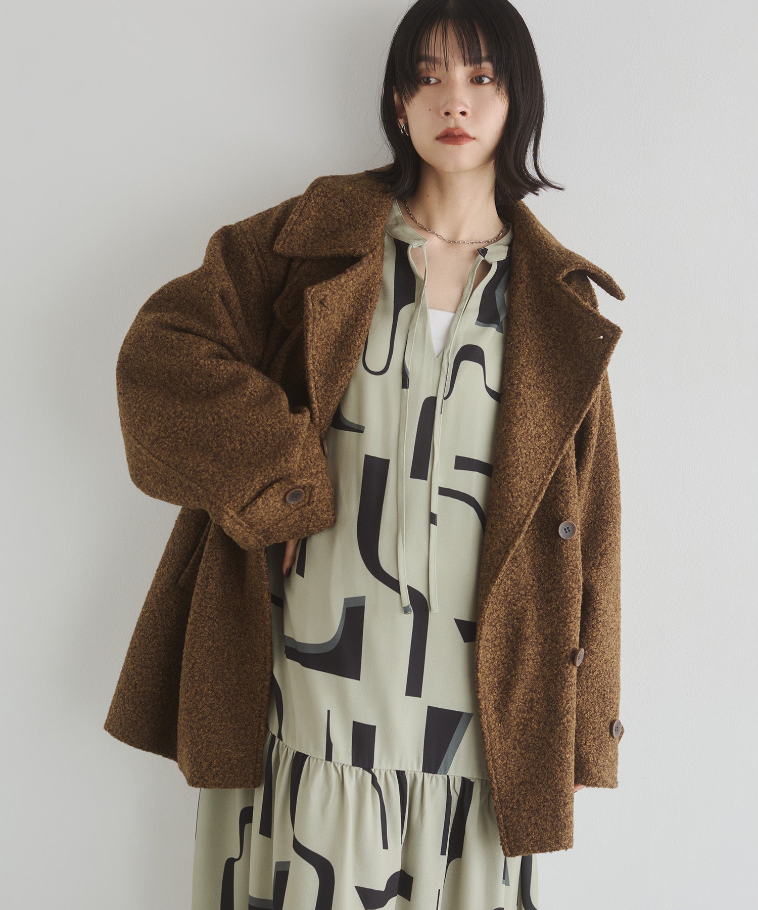 BOUCLE MEDIUM COAT