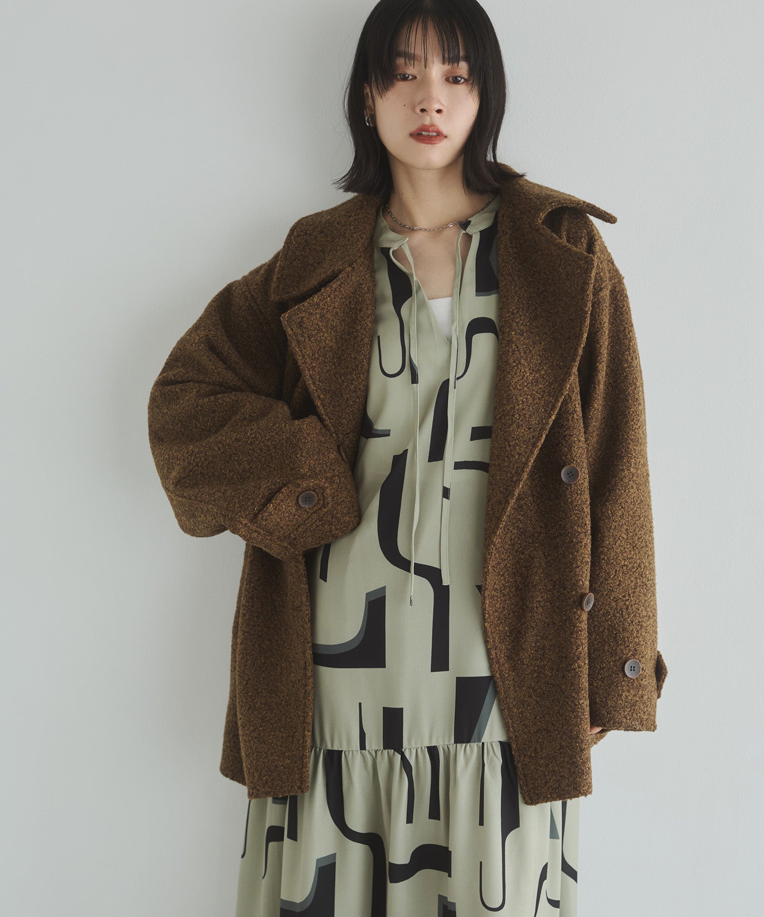 BOUCLE MEDIUM COAT