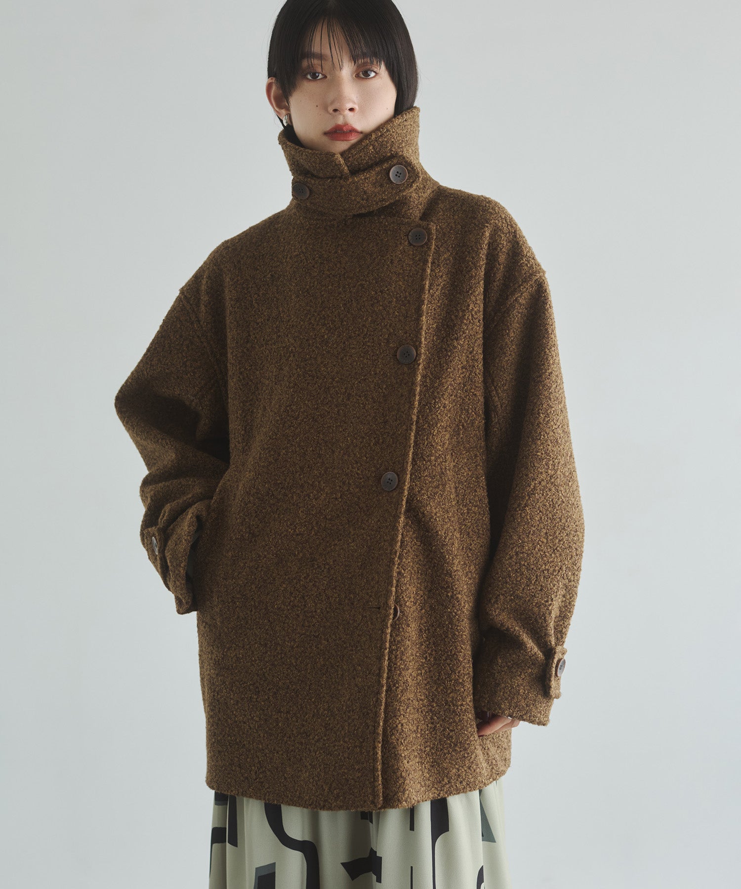 BOUCLE MEDIUM COAT