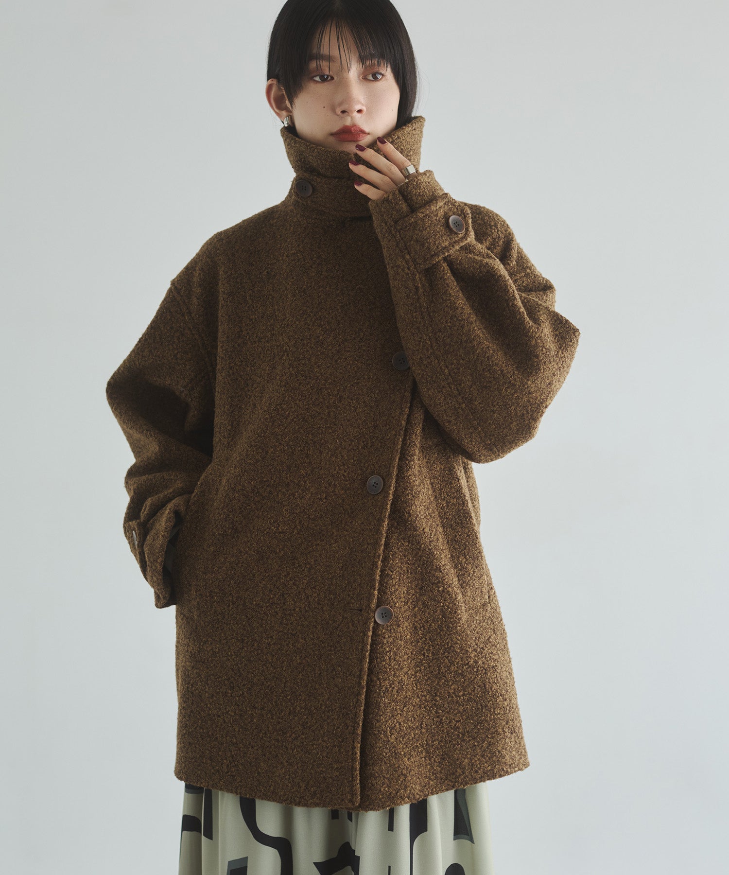 BOUCLE MEDIUM COAT