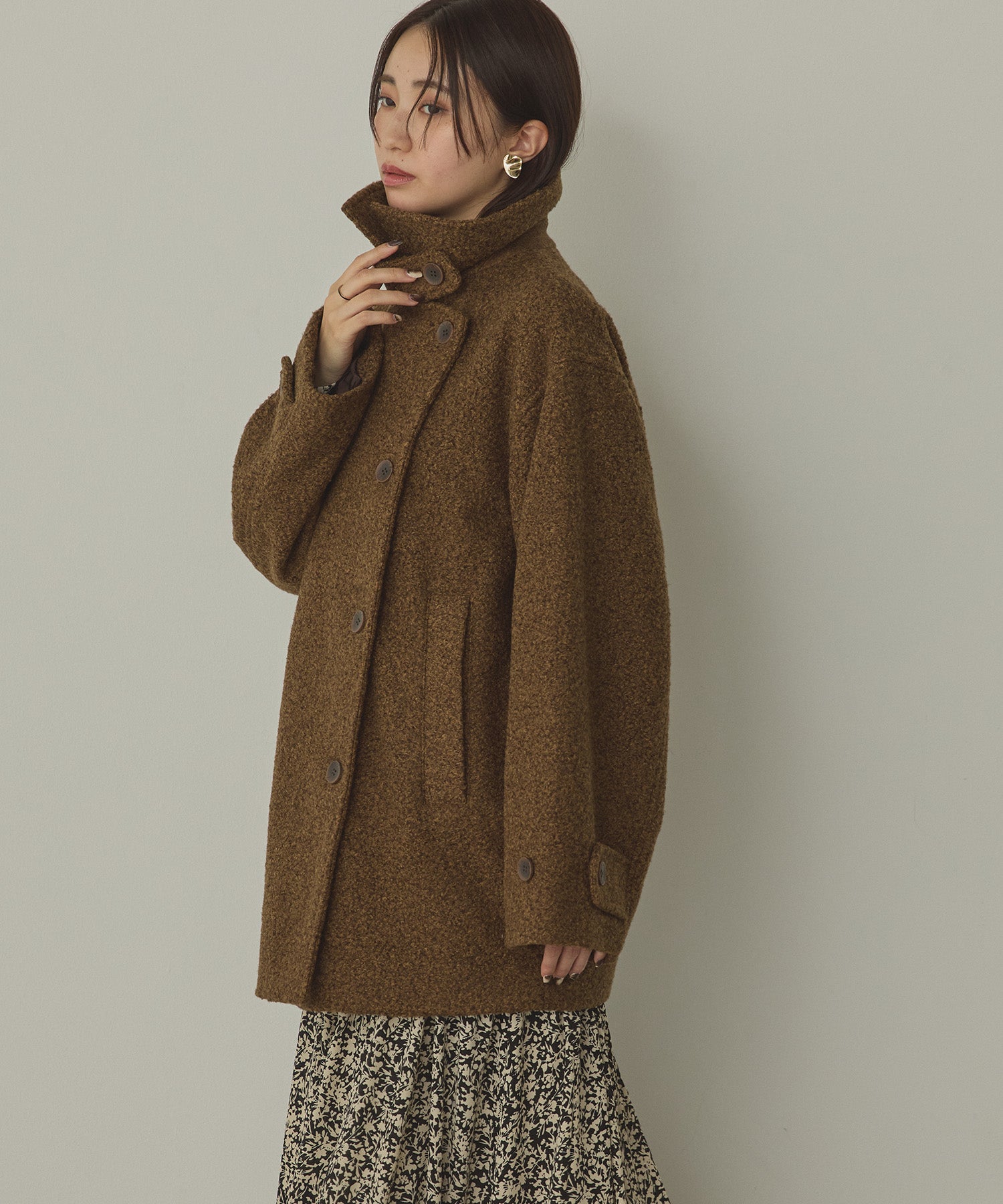 BOUCLE MEDIUM COAT