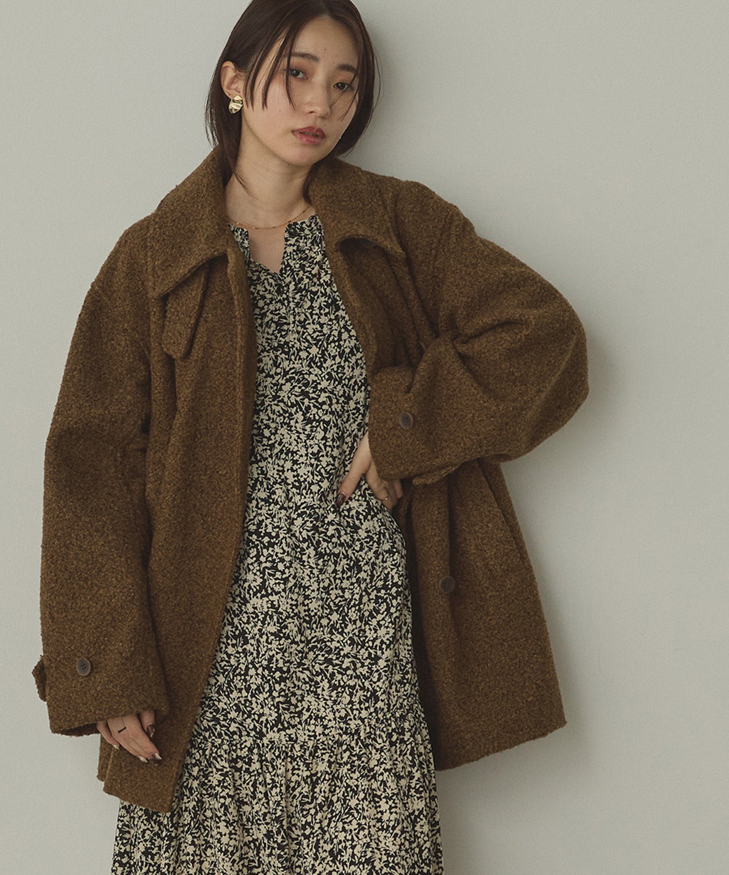 BOUCLE MEDIUM COAT