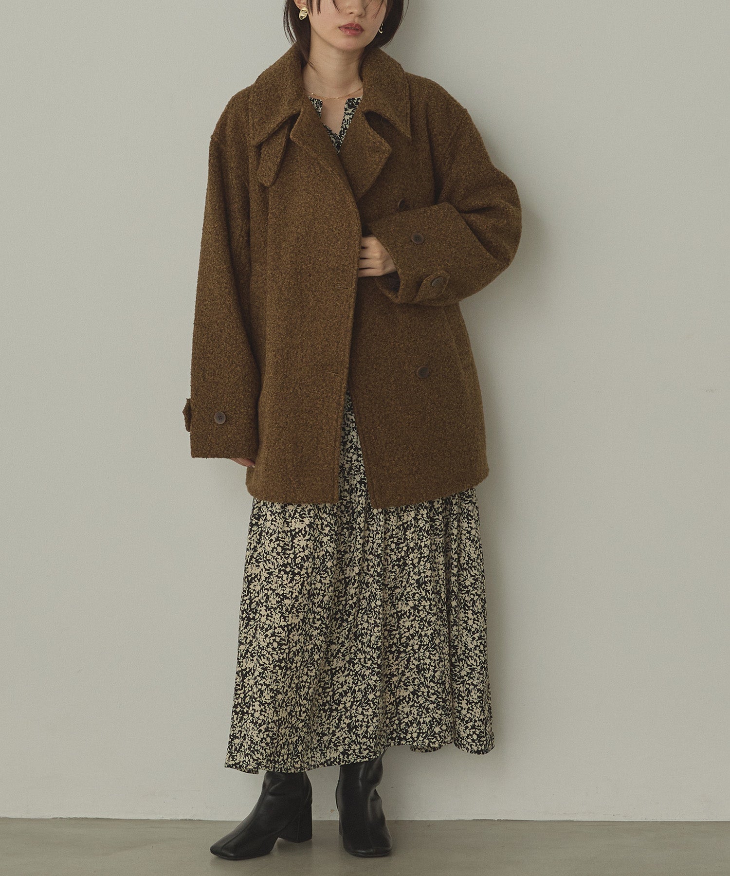 BOUCLE MEDIUM COAT