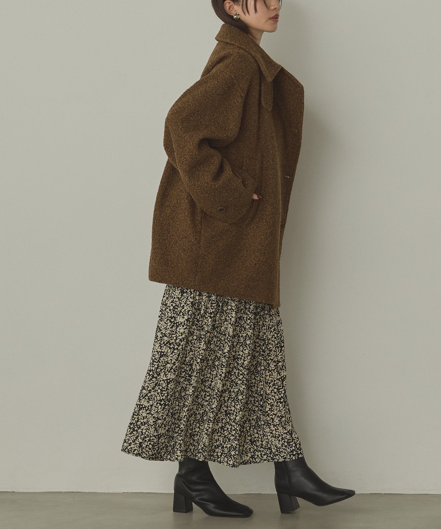 BOUCLE MEDIUM COAT