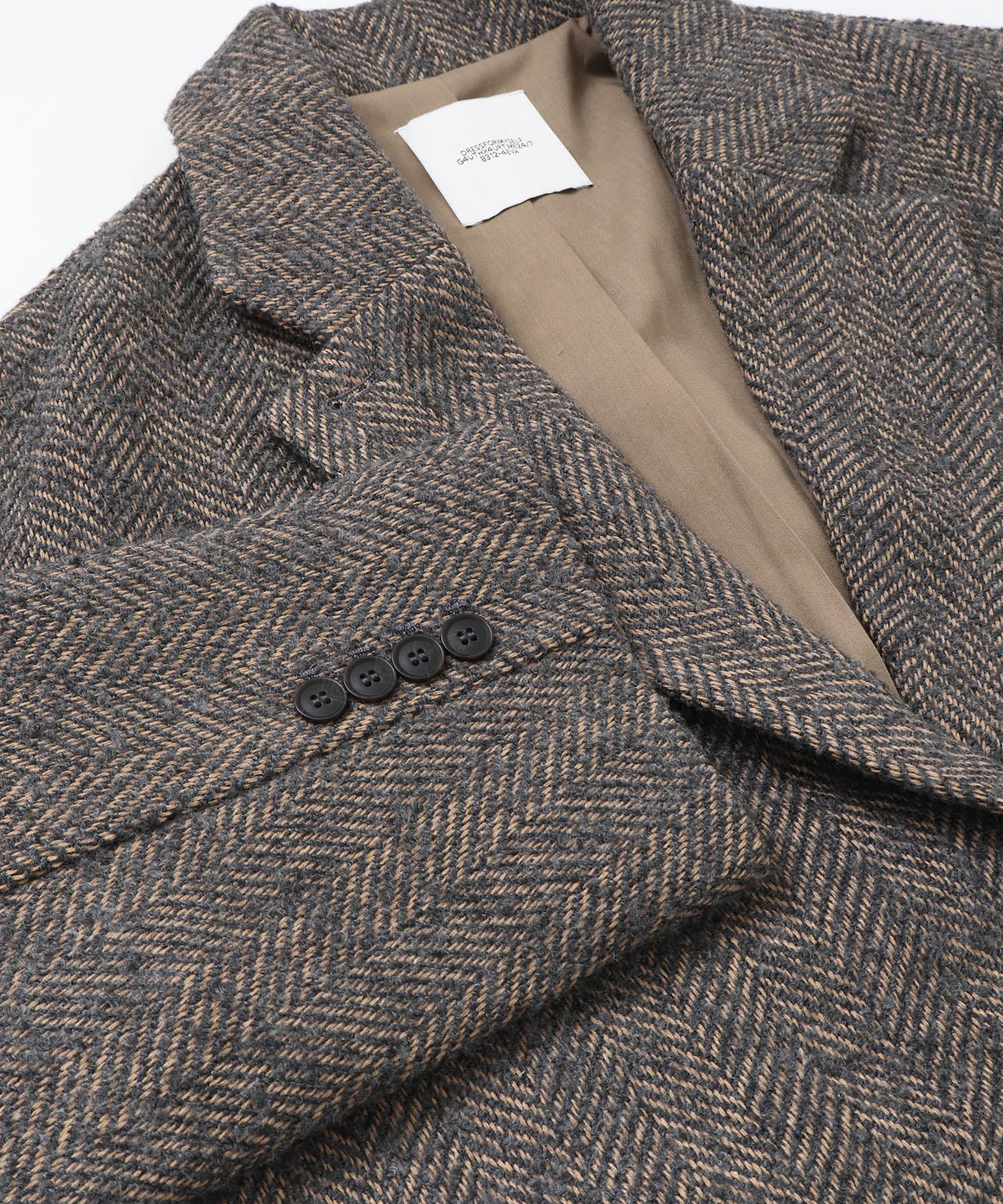 ヘリンボーン ジャケットコート