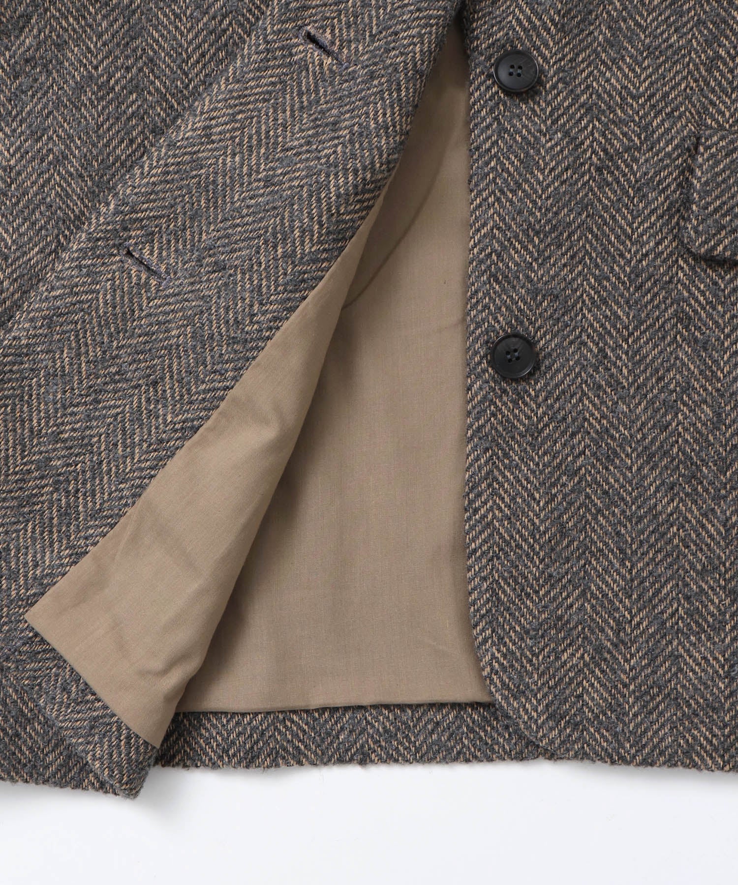 ヘリンボーン ジャケットコート