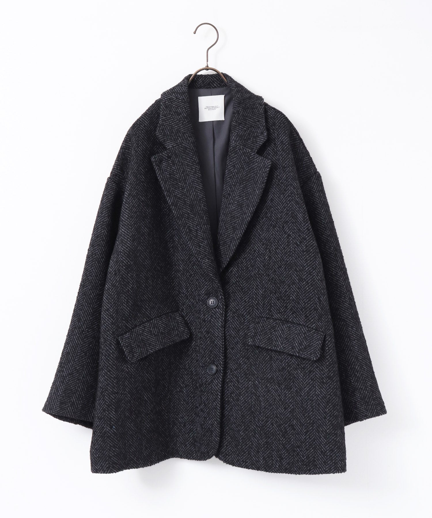 ヘリンボーン ジャケットコート