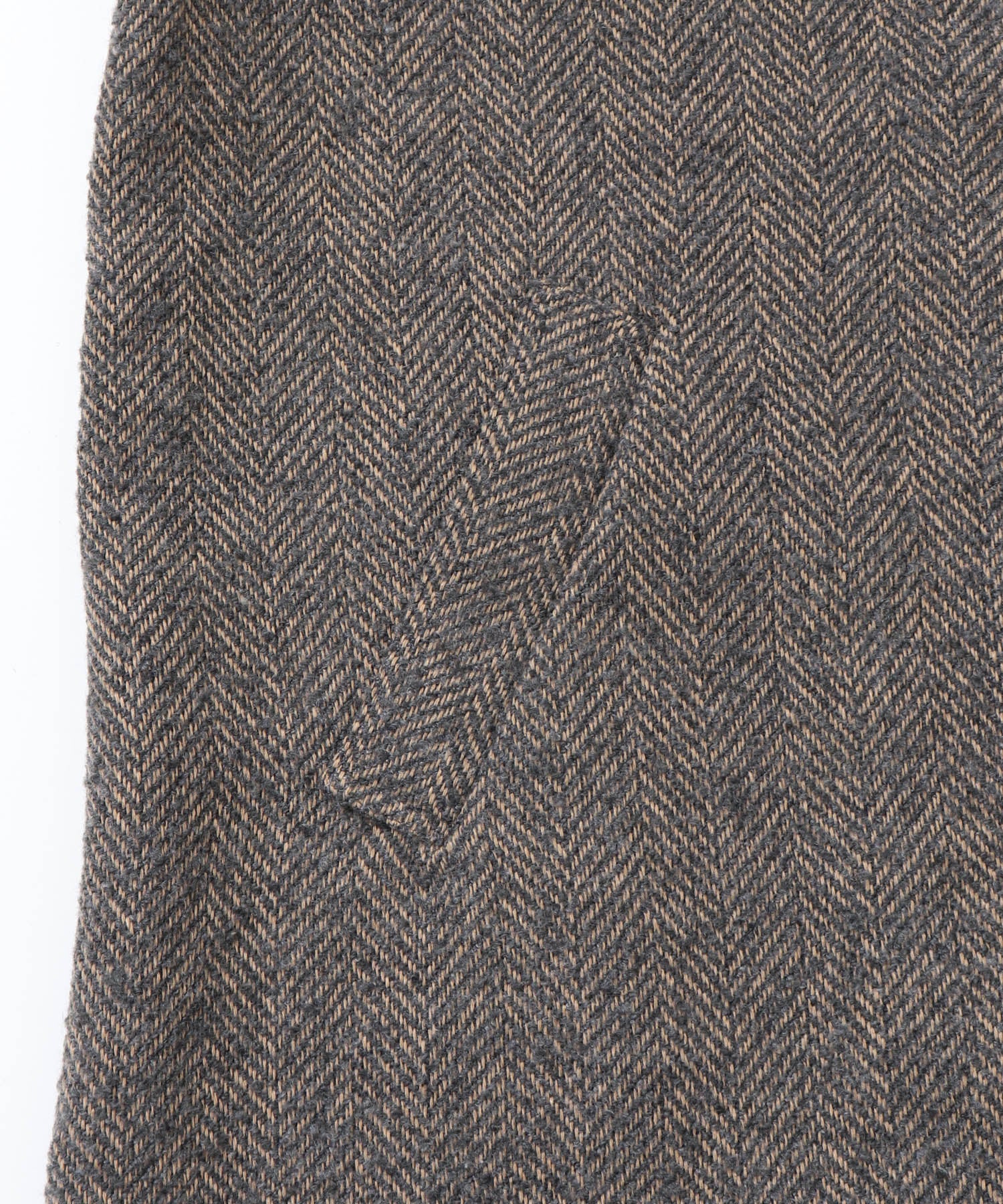 ヘリンボーン ステンカラーコート