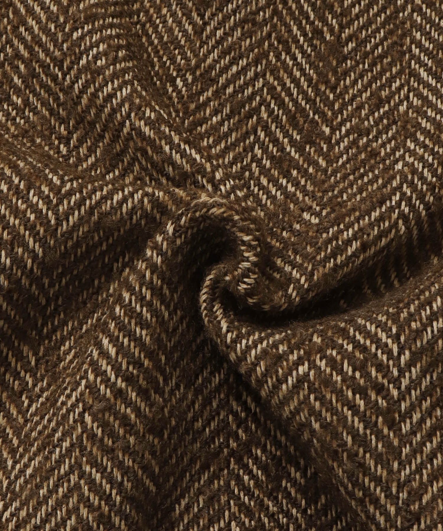 ヘリンボーン ステンカラーコート