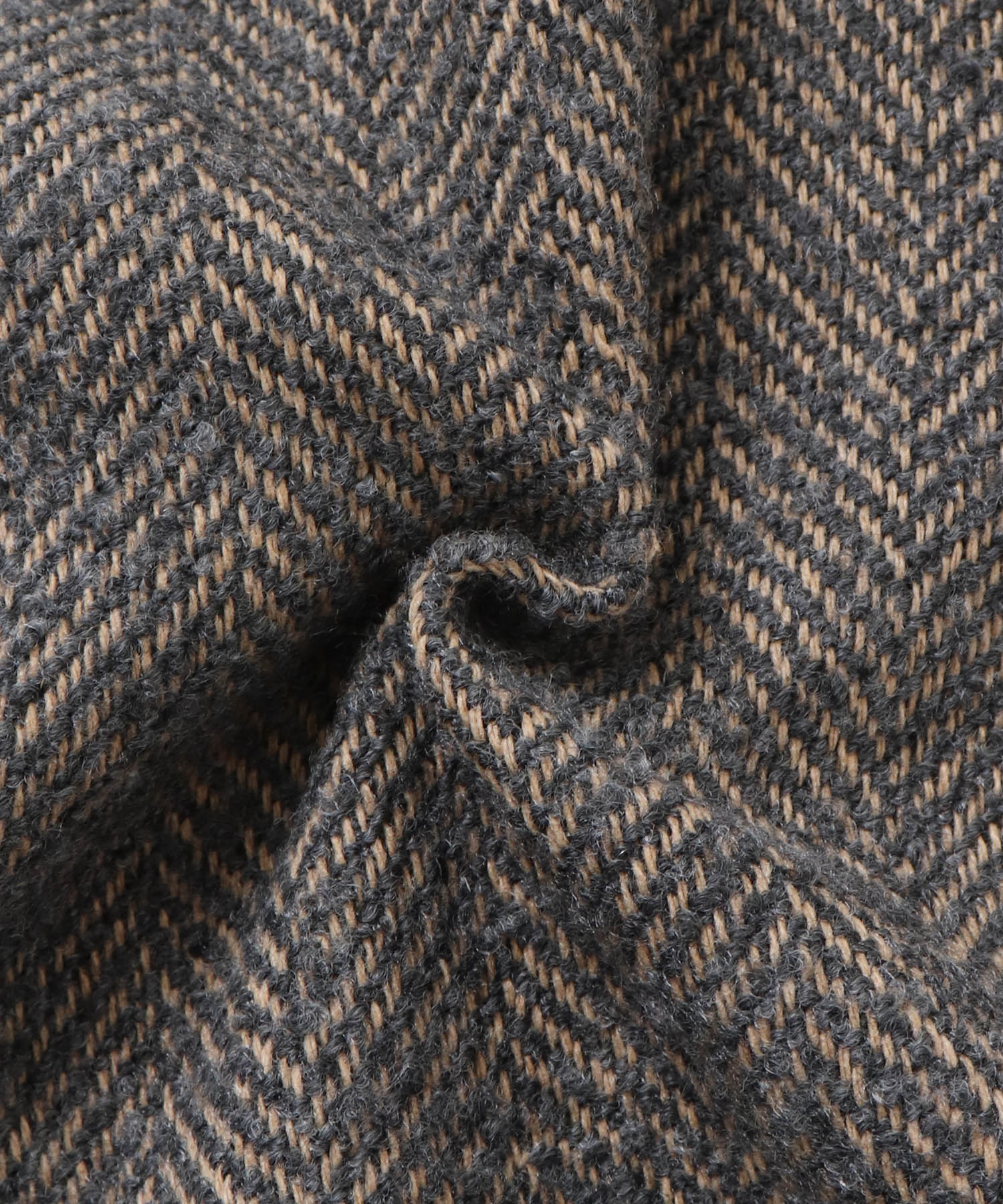 ヘリンボーン ステンカラーコート