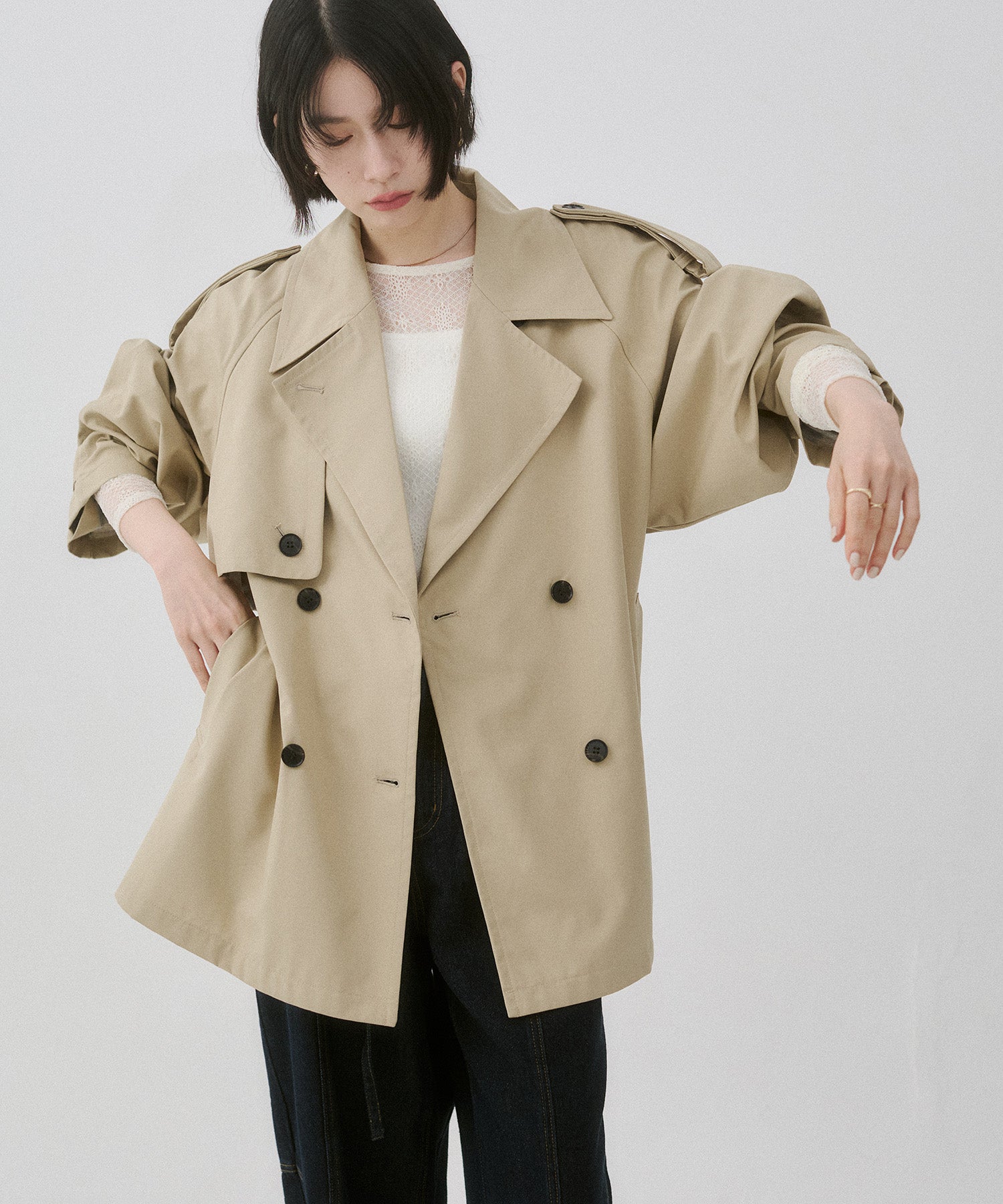 BONDING MIDI TRENCH COAT