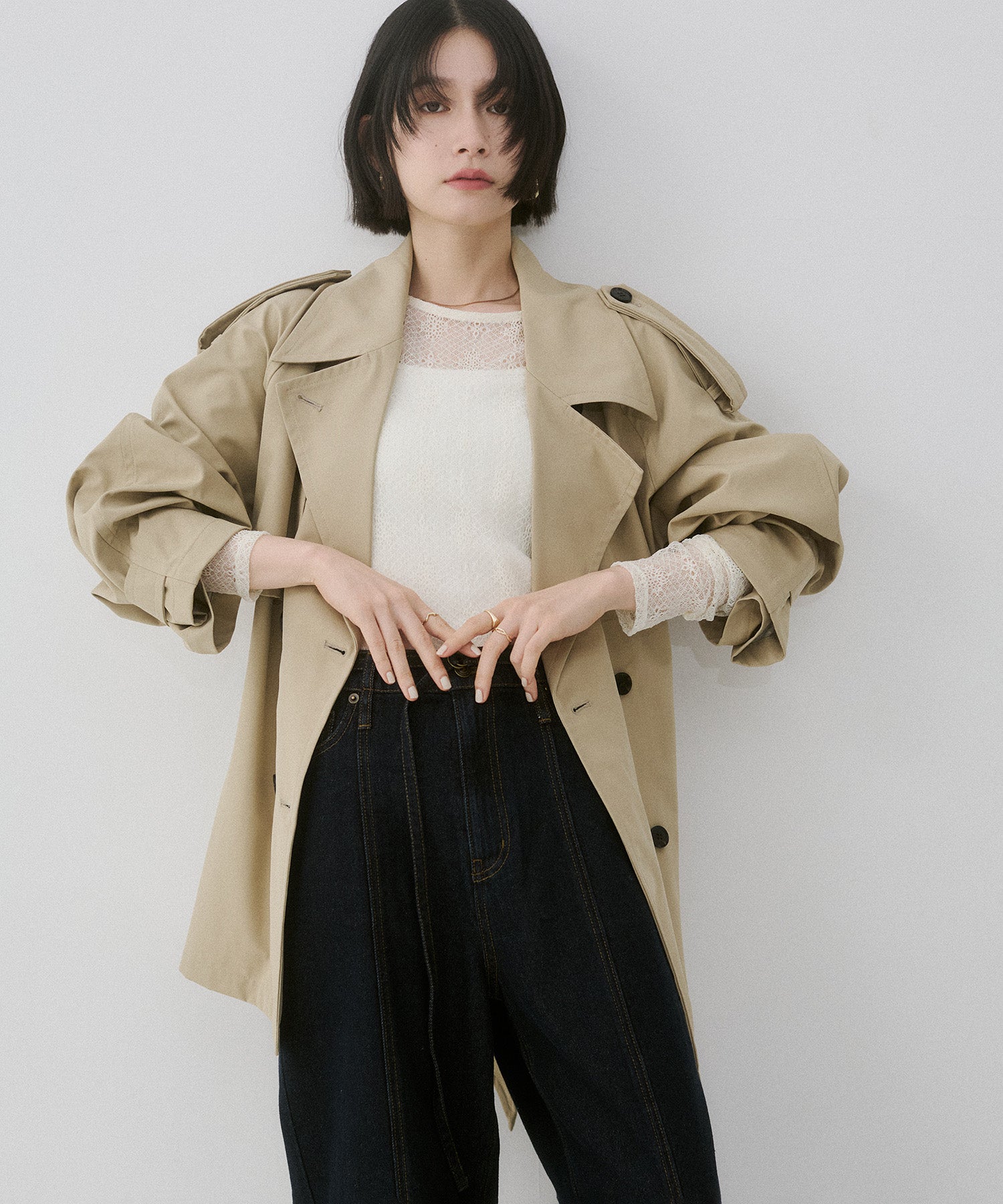 BONDING MIDI TRENCH COAT
