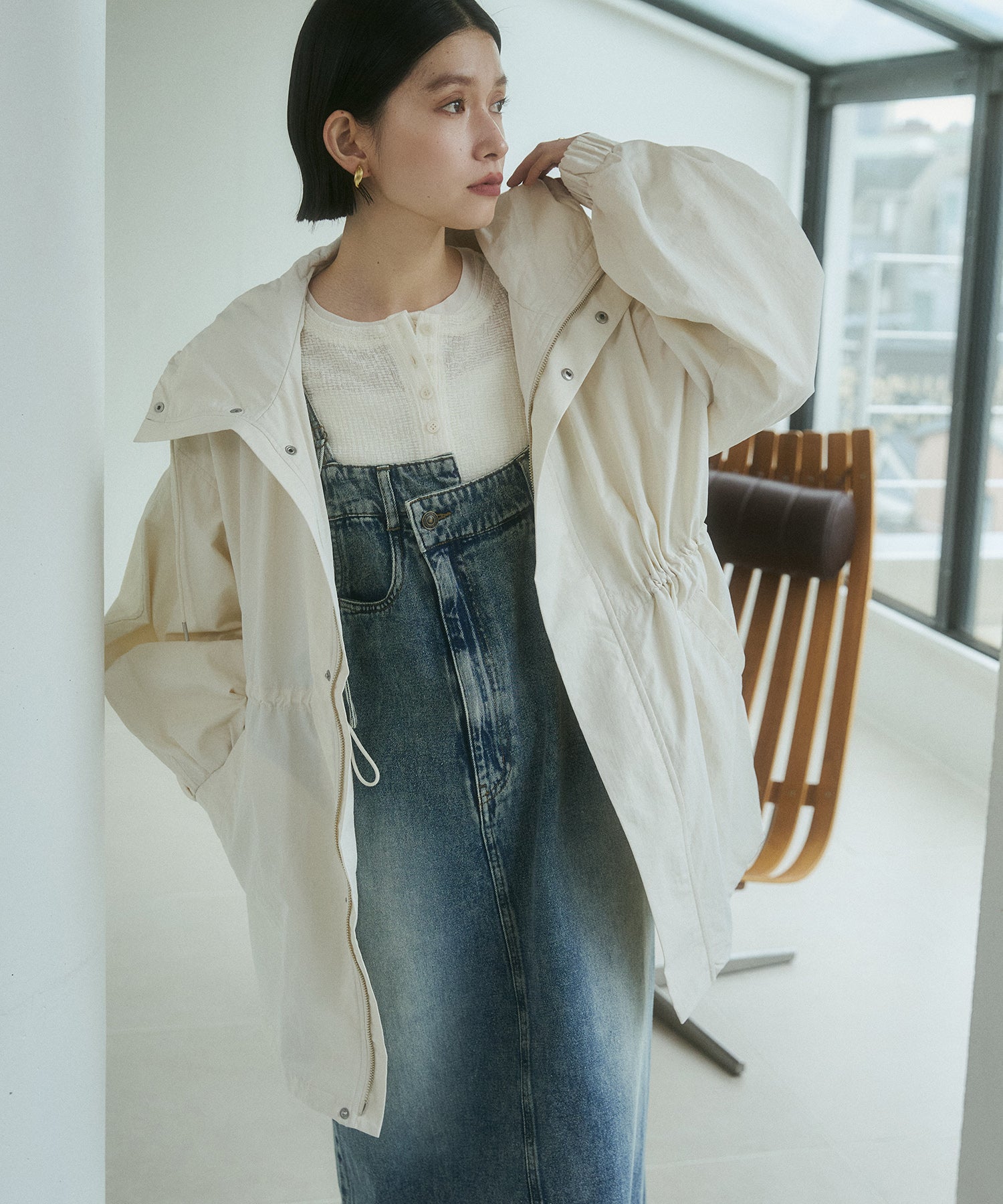 ナイロン マウンテンパーカー