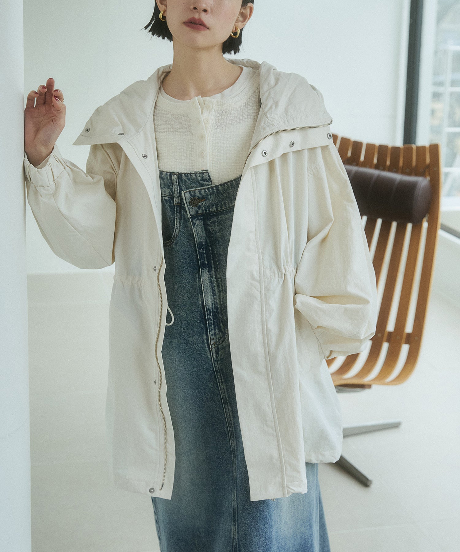 ナイロン マウンテンパーカー