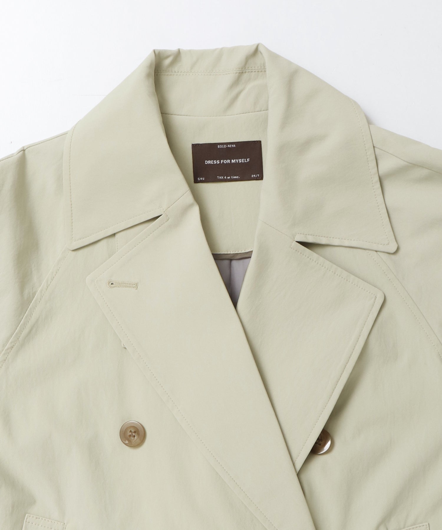 ストレッチポリエステル トレンチコート