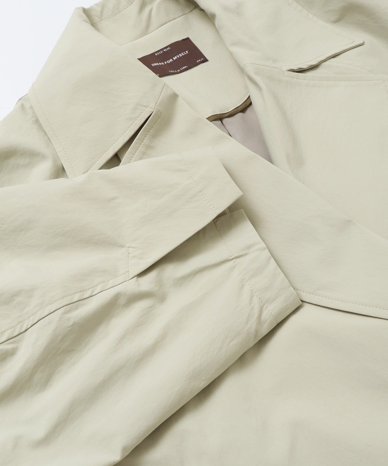 ストレッチポリエステル トレンチコート