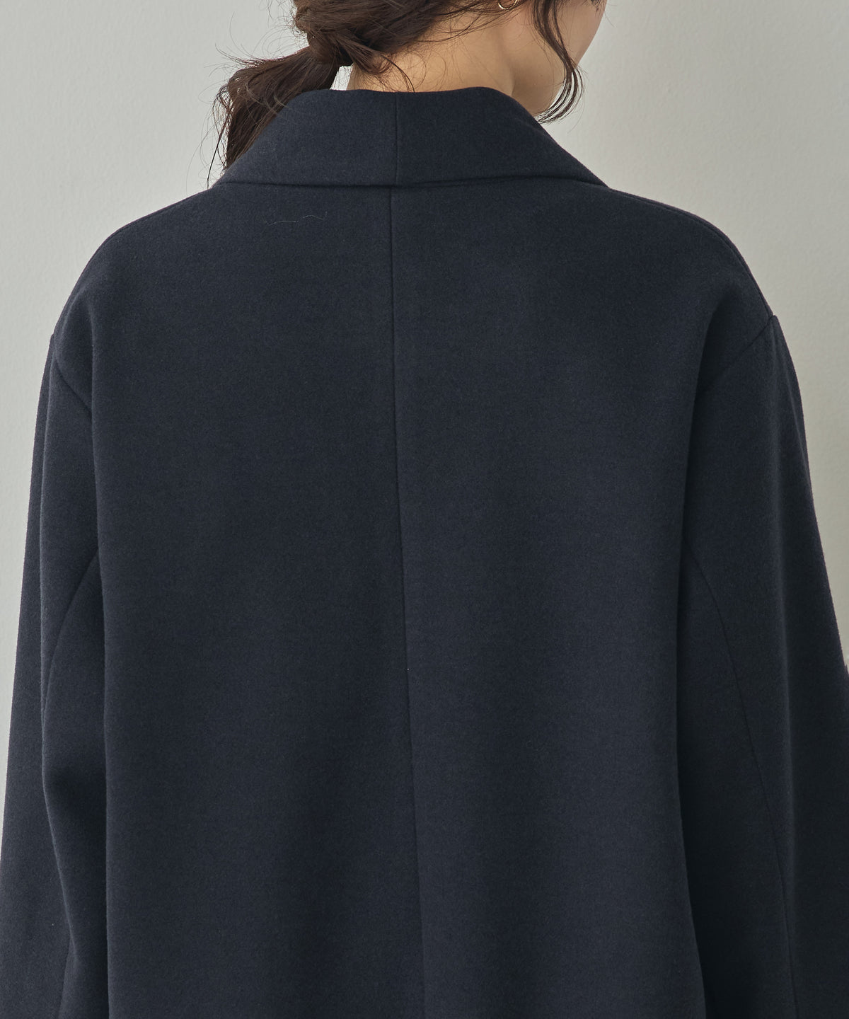 WOOL-LIKE SHAWL-COLLAR COAT