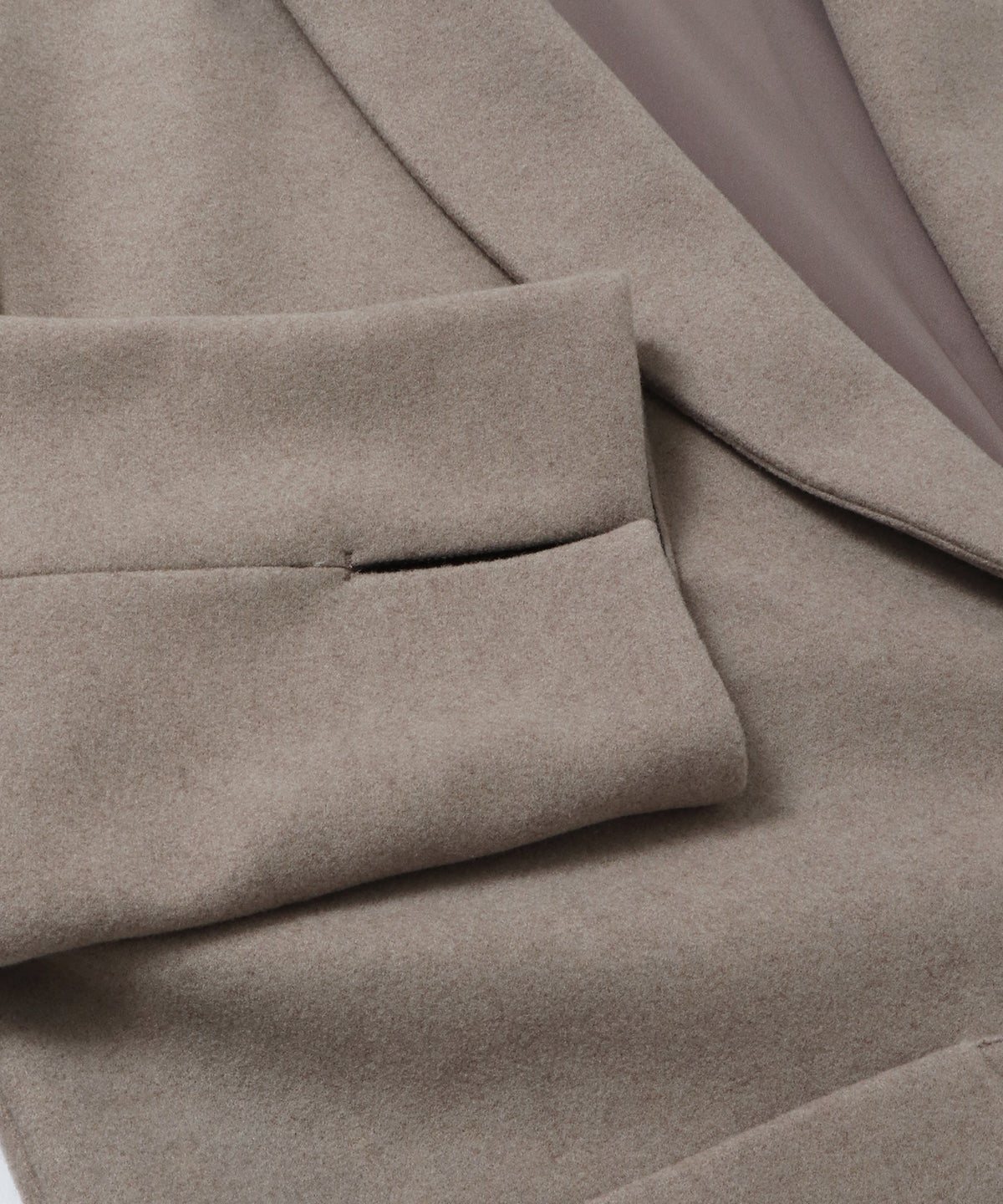 WOOL-LIKE SHAWL-COLLAR COAT
