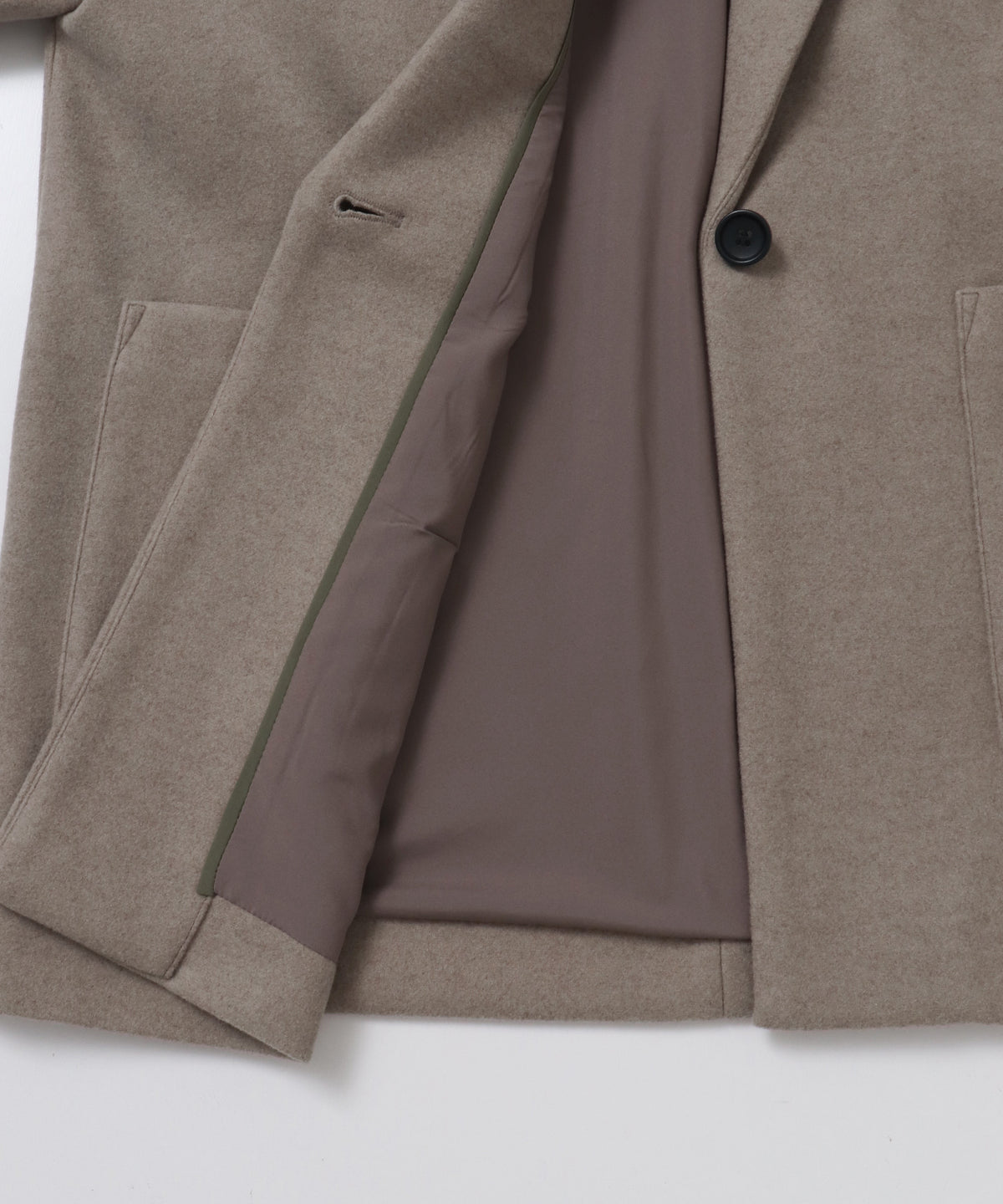 WOOL-LIKE SHAWL-COLLAR COAT