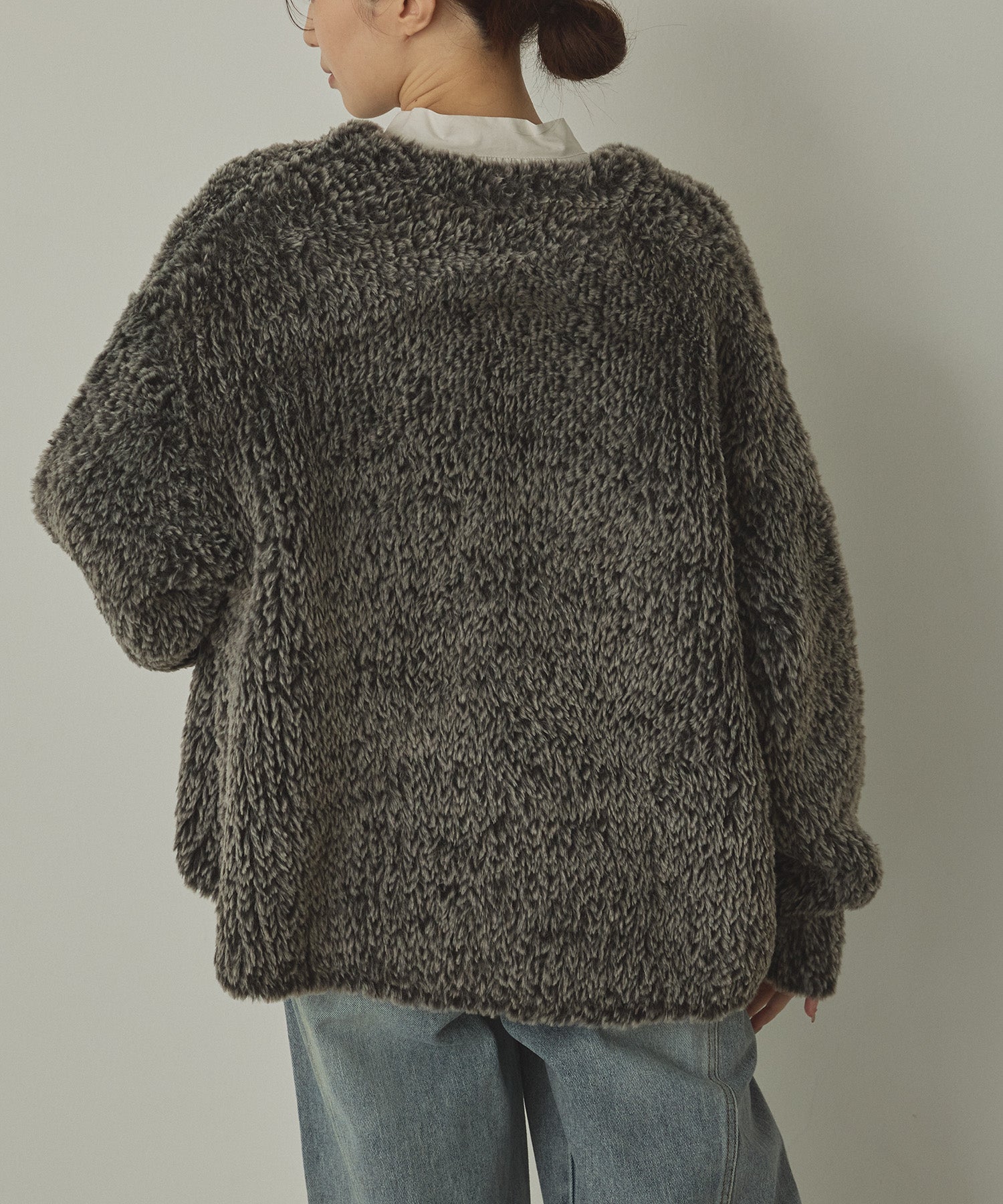 ファー ニットコート