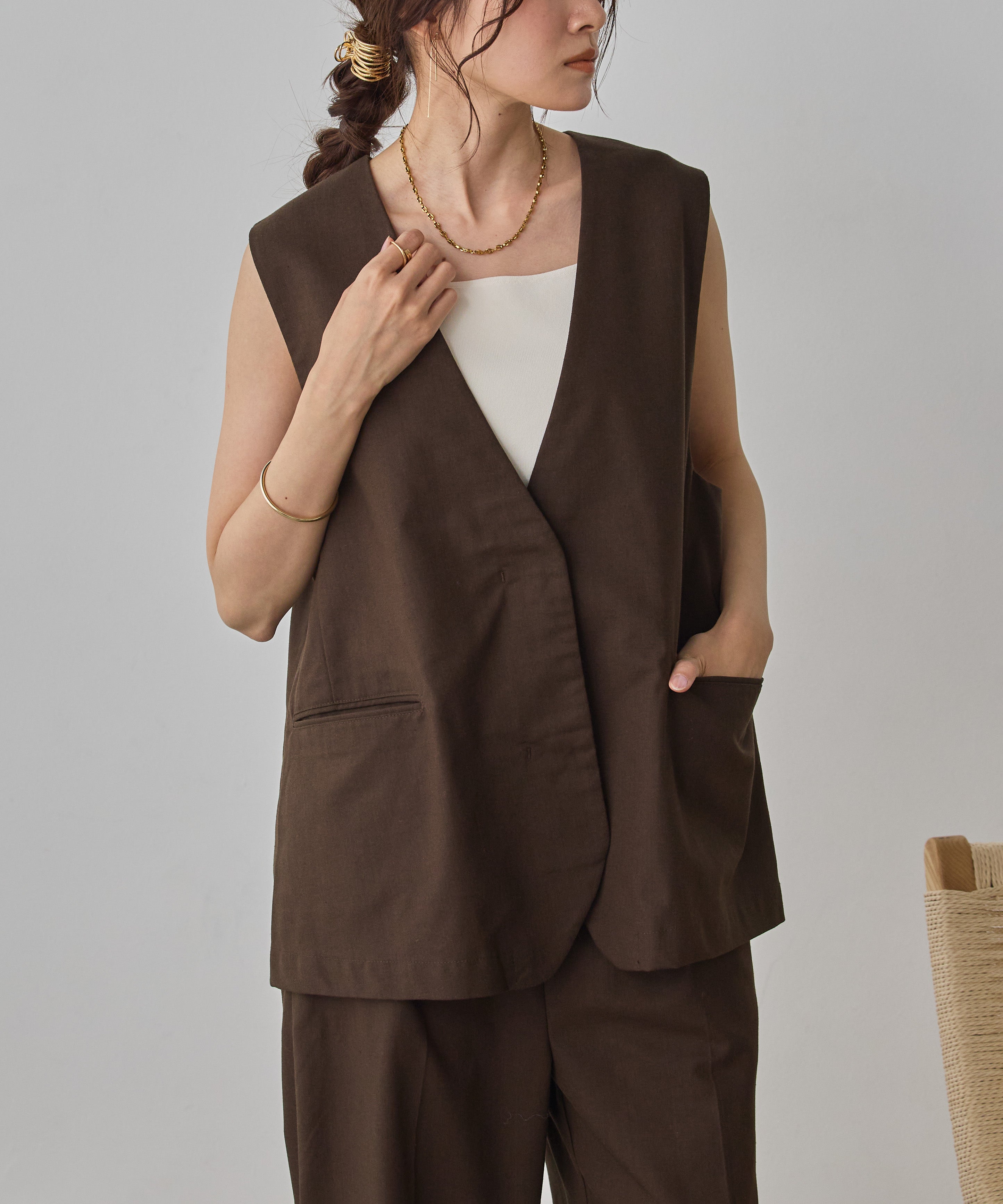 FRENCH LINEN GILET