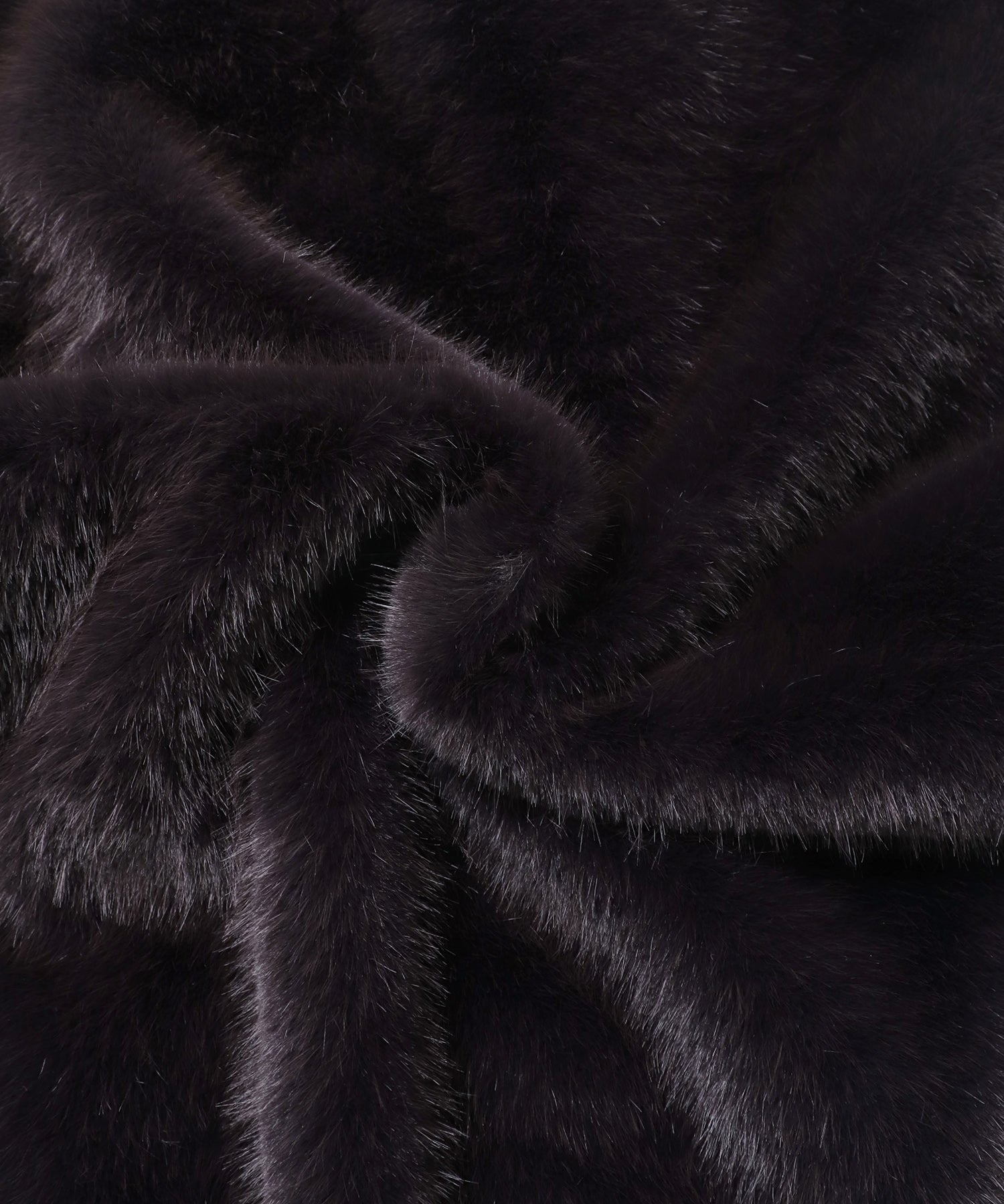 MIDI-LENGTH V-NECK FAUX FUR VEST