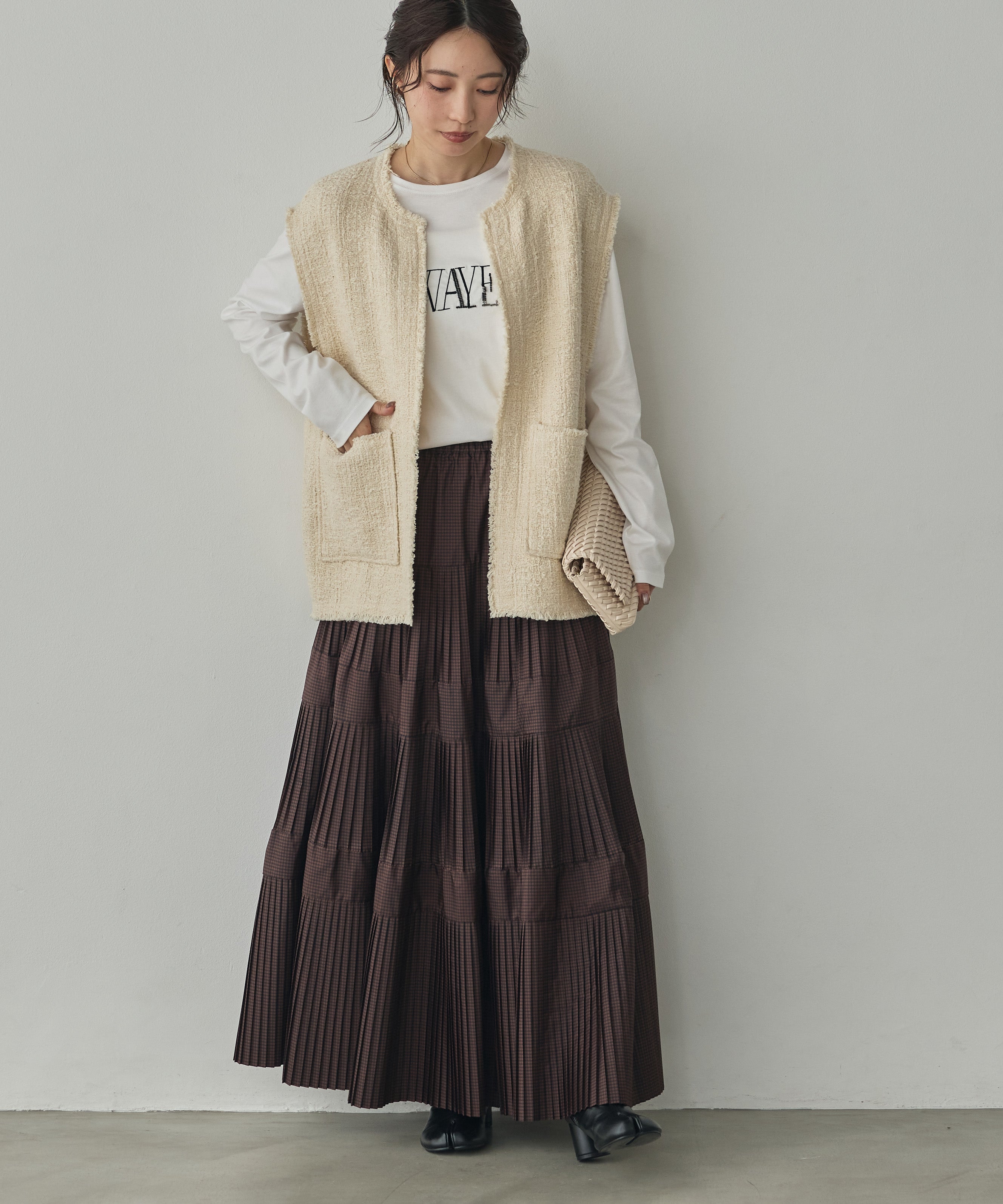 HEAVY SLUB TWEED VEST