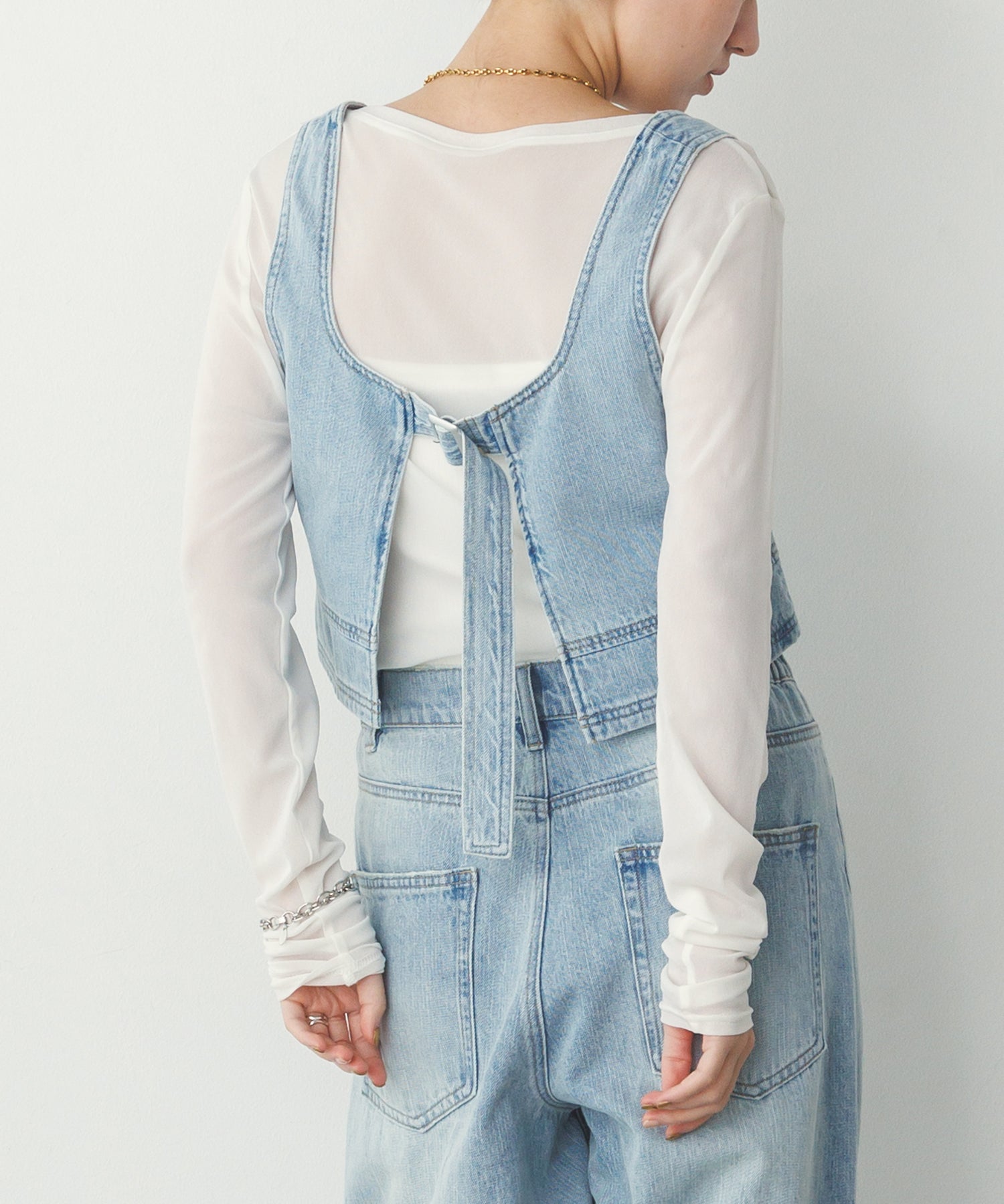 【WEB限定/別注】スラブデニム ビスチェ