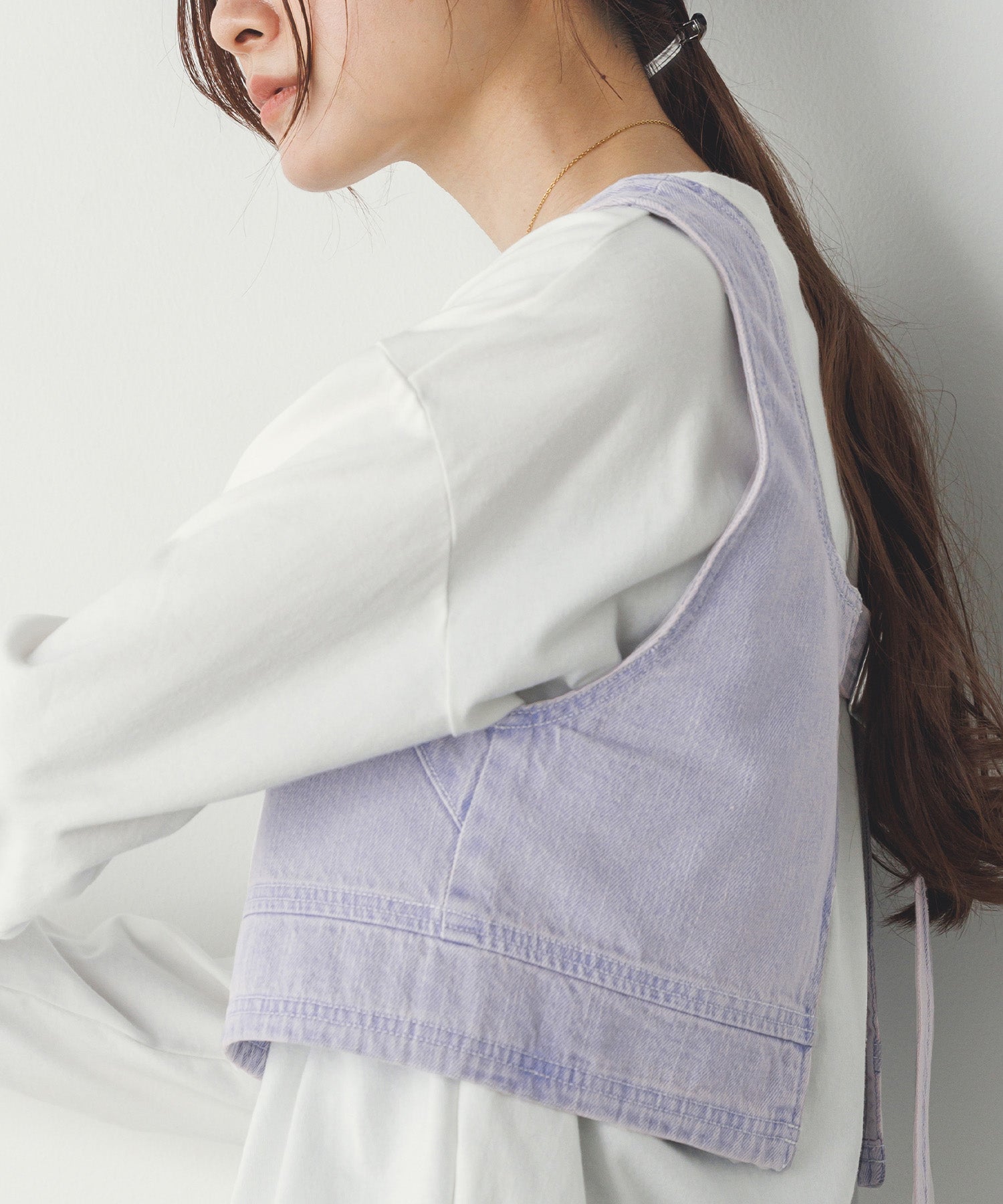 スラブデニム ビスチェ