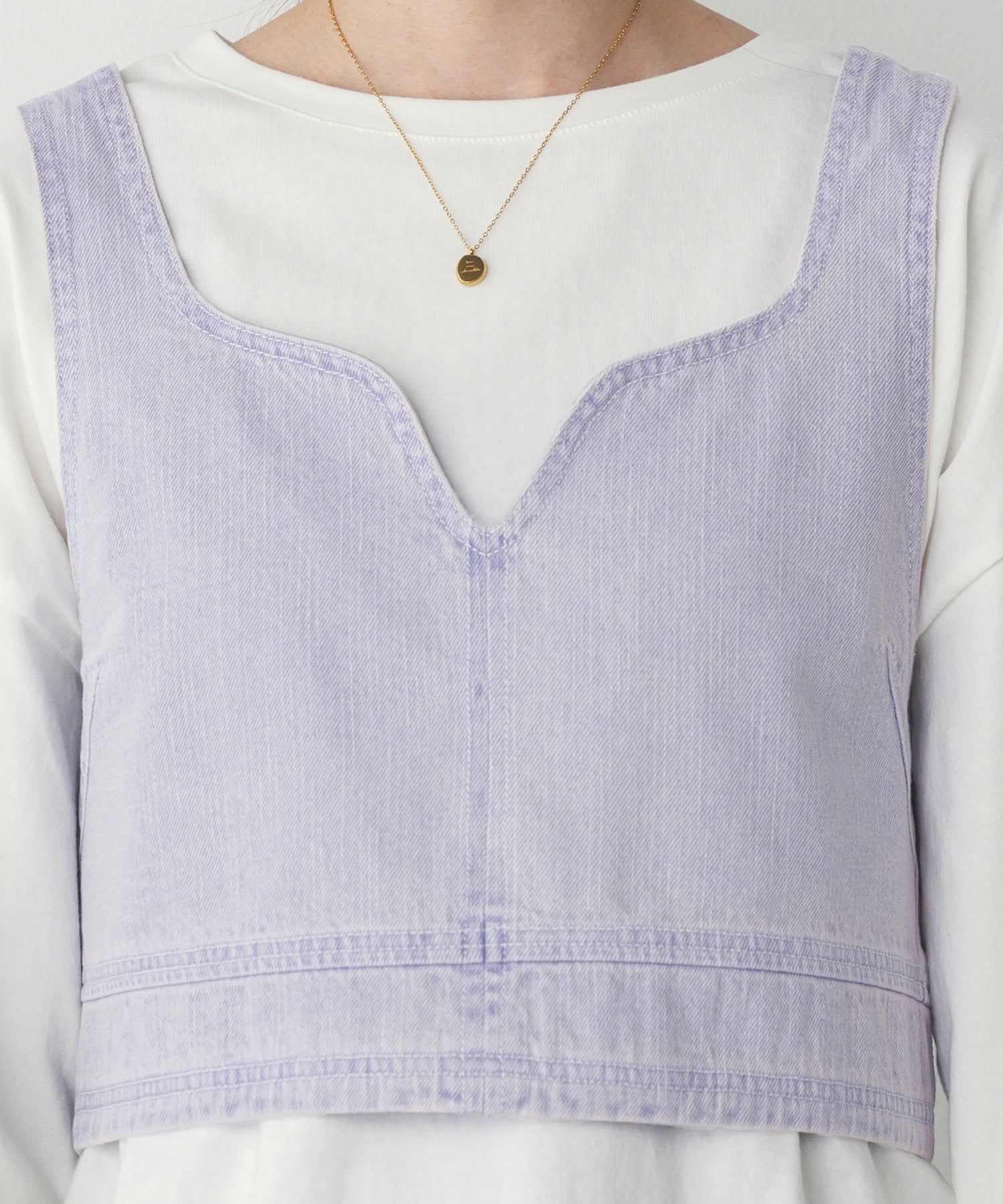 スラブデニム ビスチェ