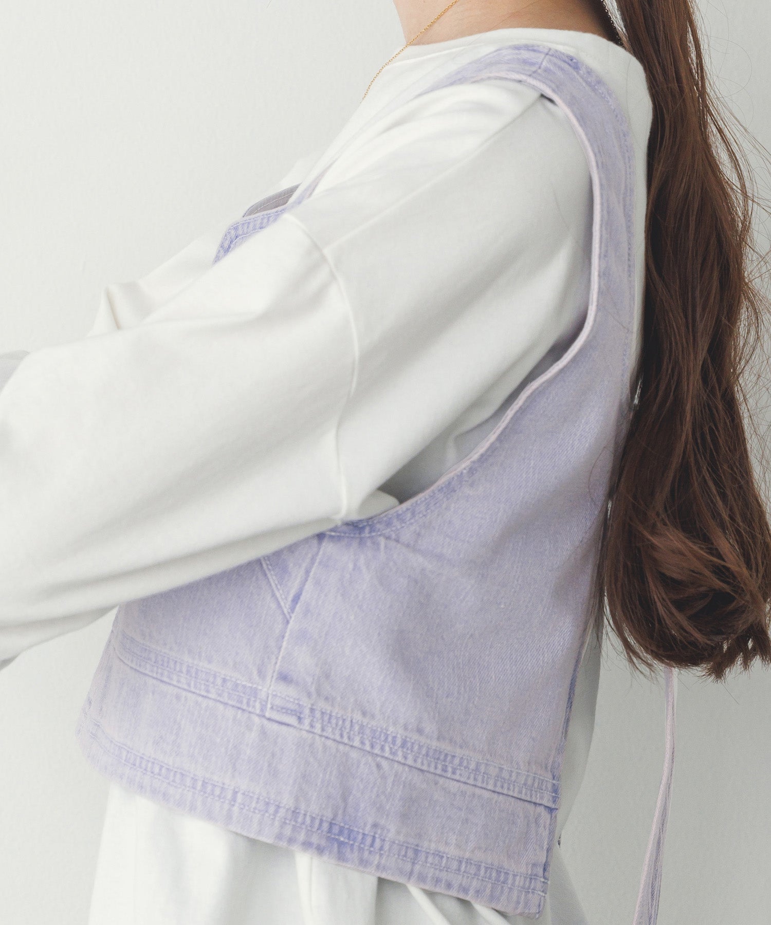 スラブデニム ビスチェ