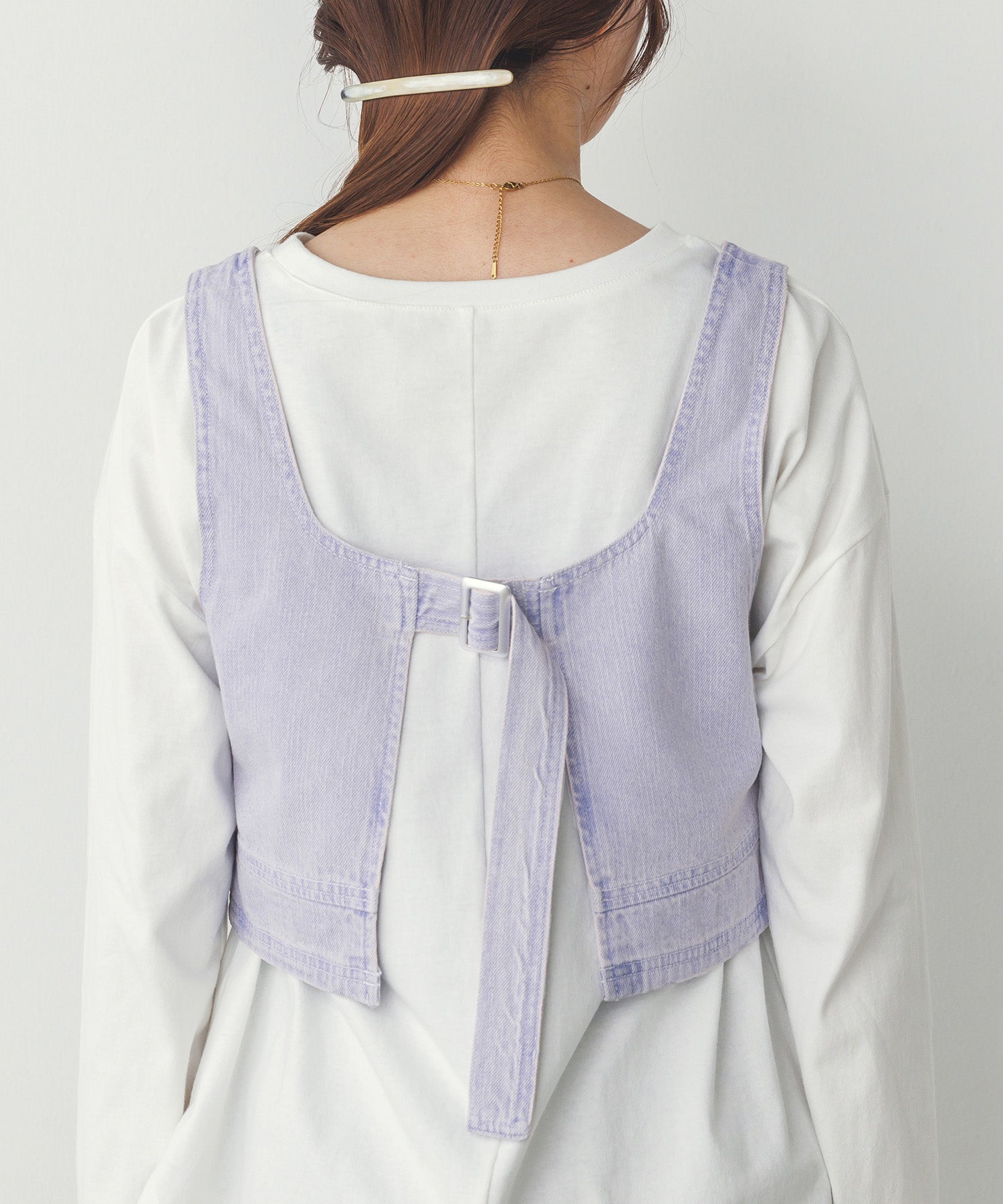 スラブデニム ビスチェ