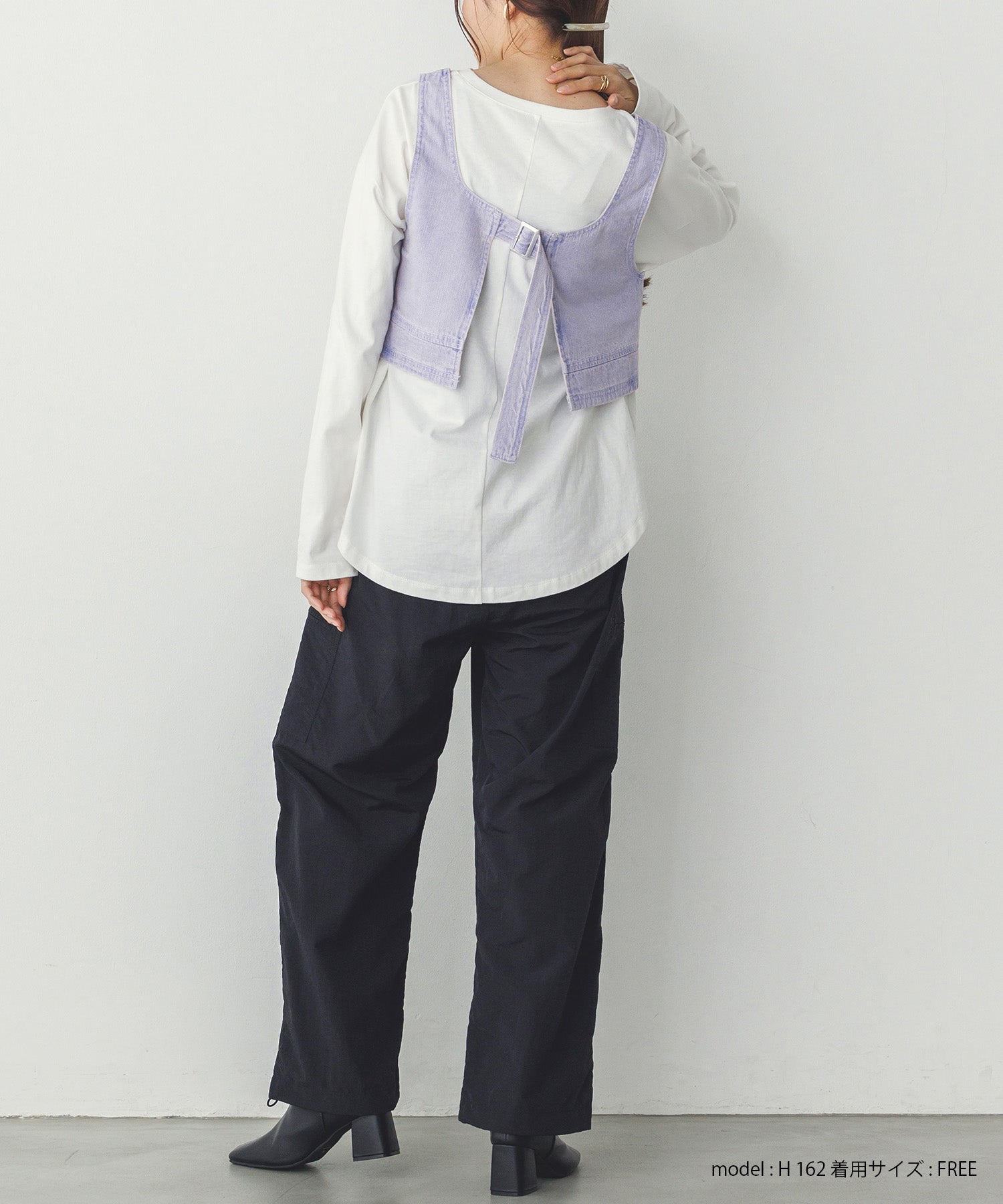 スラブデニム ビスチェ